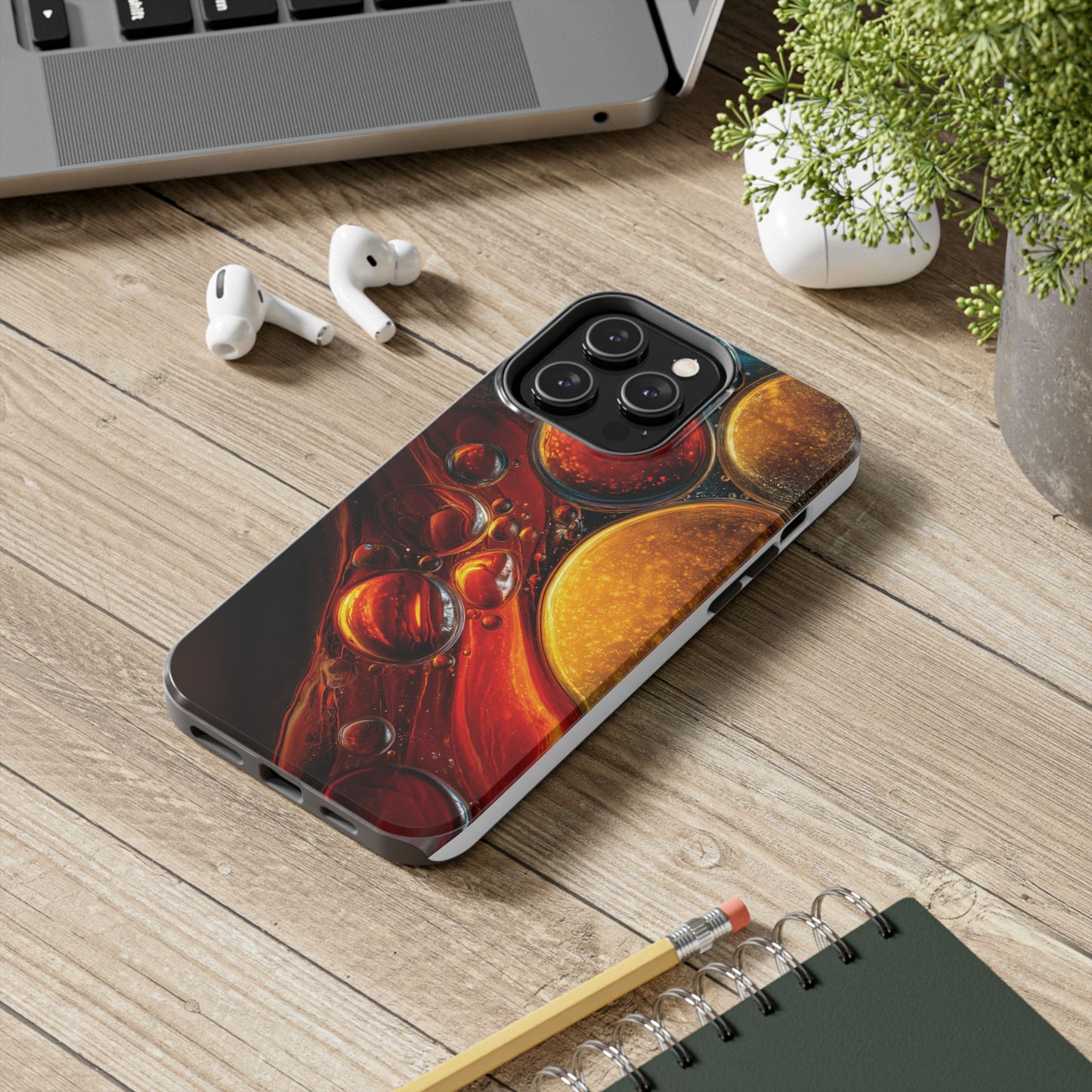 Vibrant Abstract Tough Phone Case - Protective Cover with Colorful Design