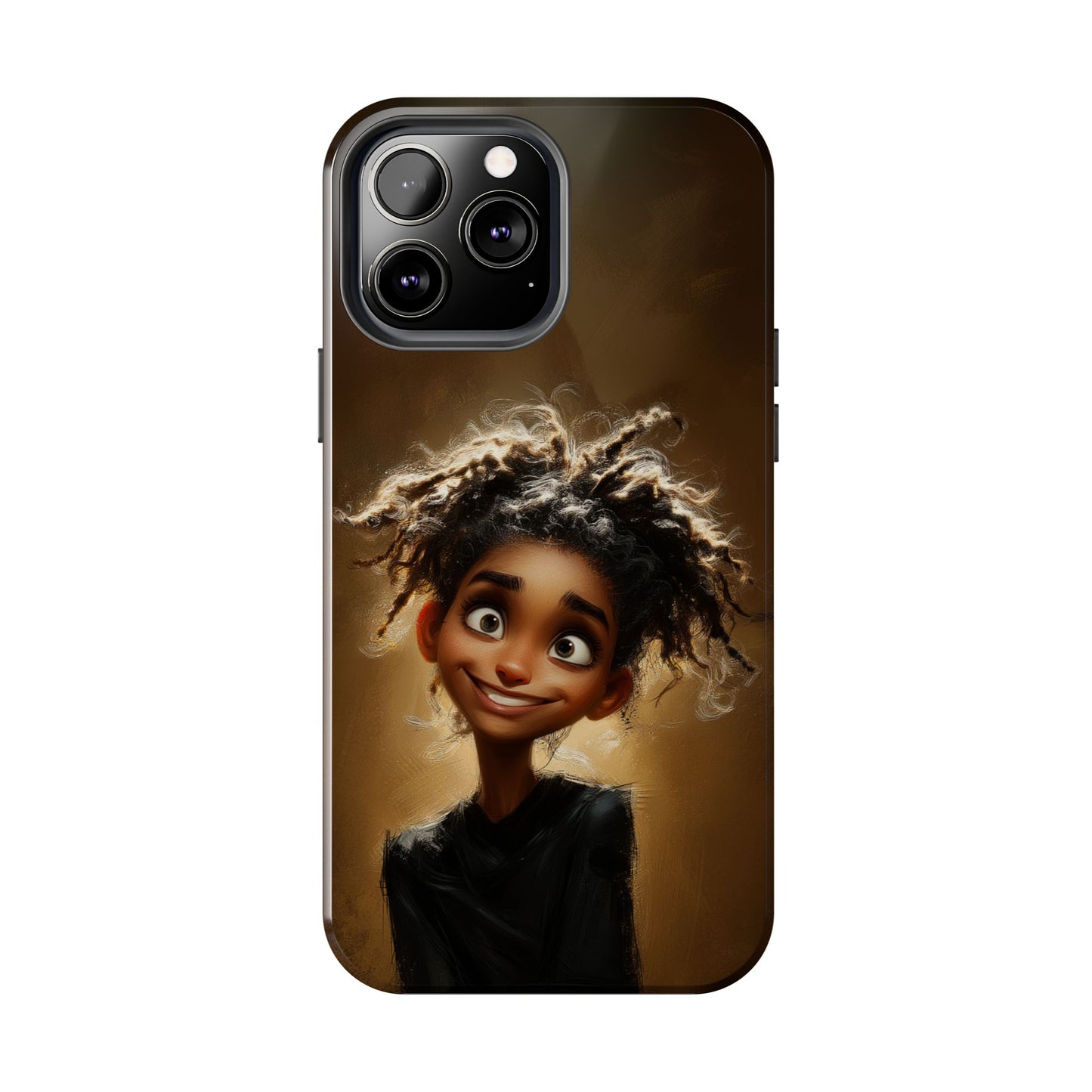 Whimsical Tough Phone Case with Playful Character Design