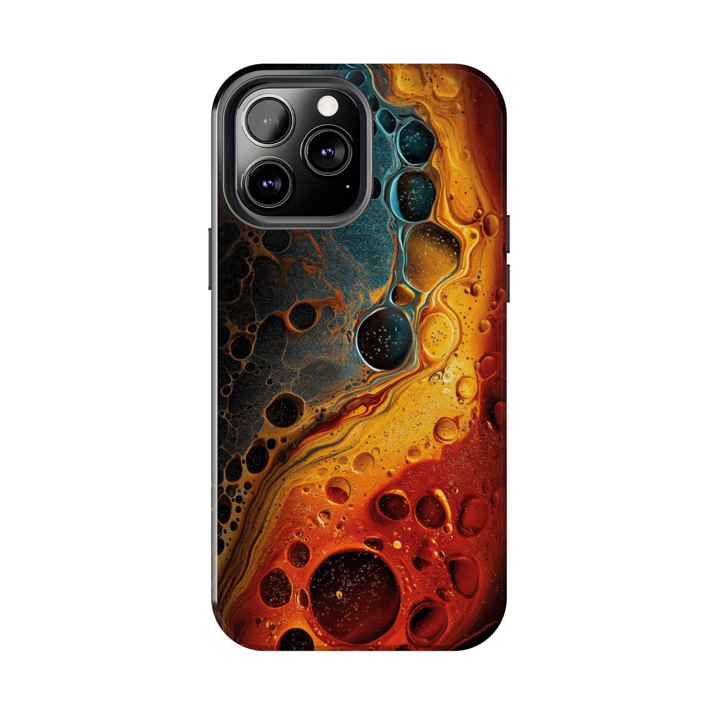 Abstract Lava Tough Phone Case - Vibrant Protective Cover for Adventurous Souls