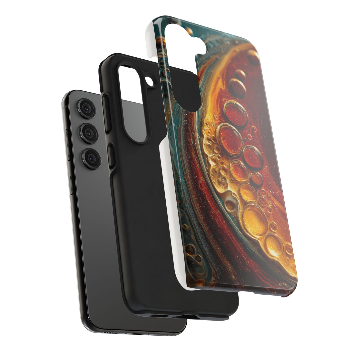 Artistic Tough Phone Case - Abstract Lava Design