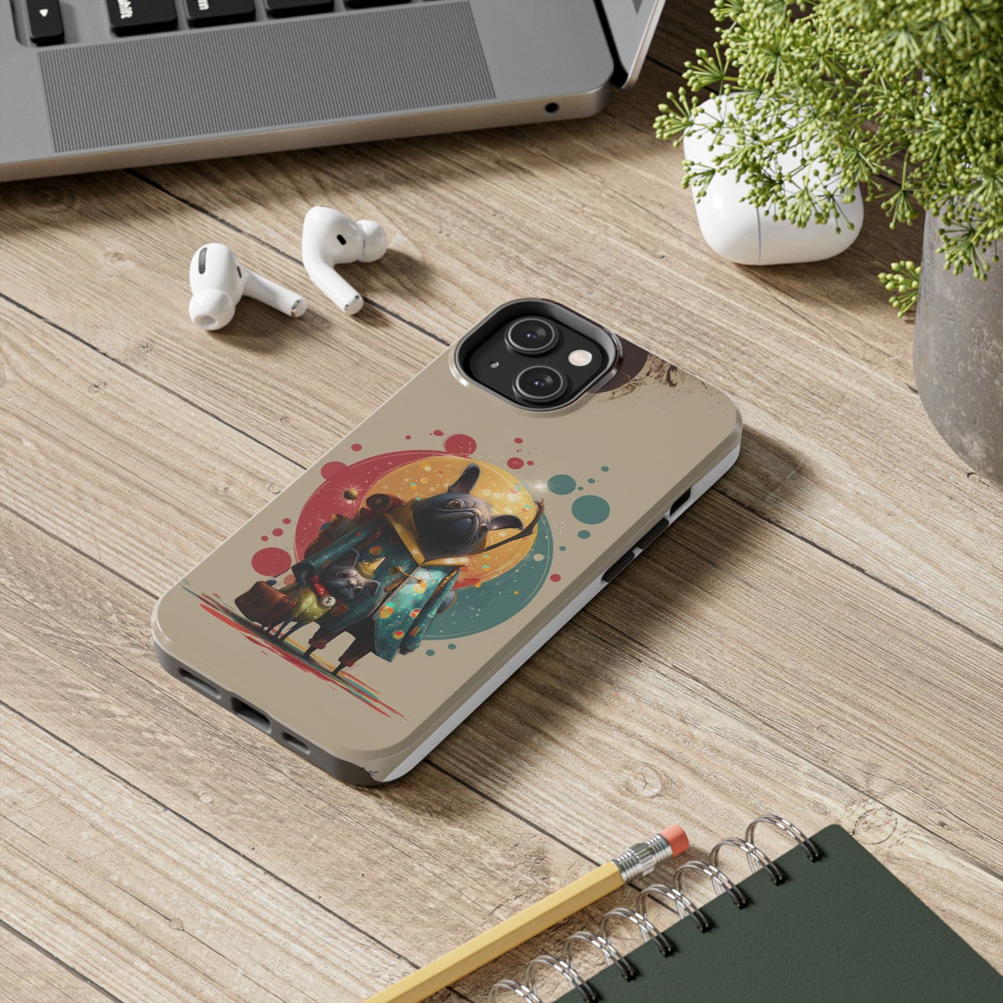 Whimsical Pet-Inspired Tough Phone Case - Perfect for Animal Lovers