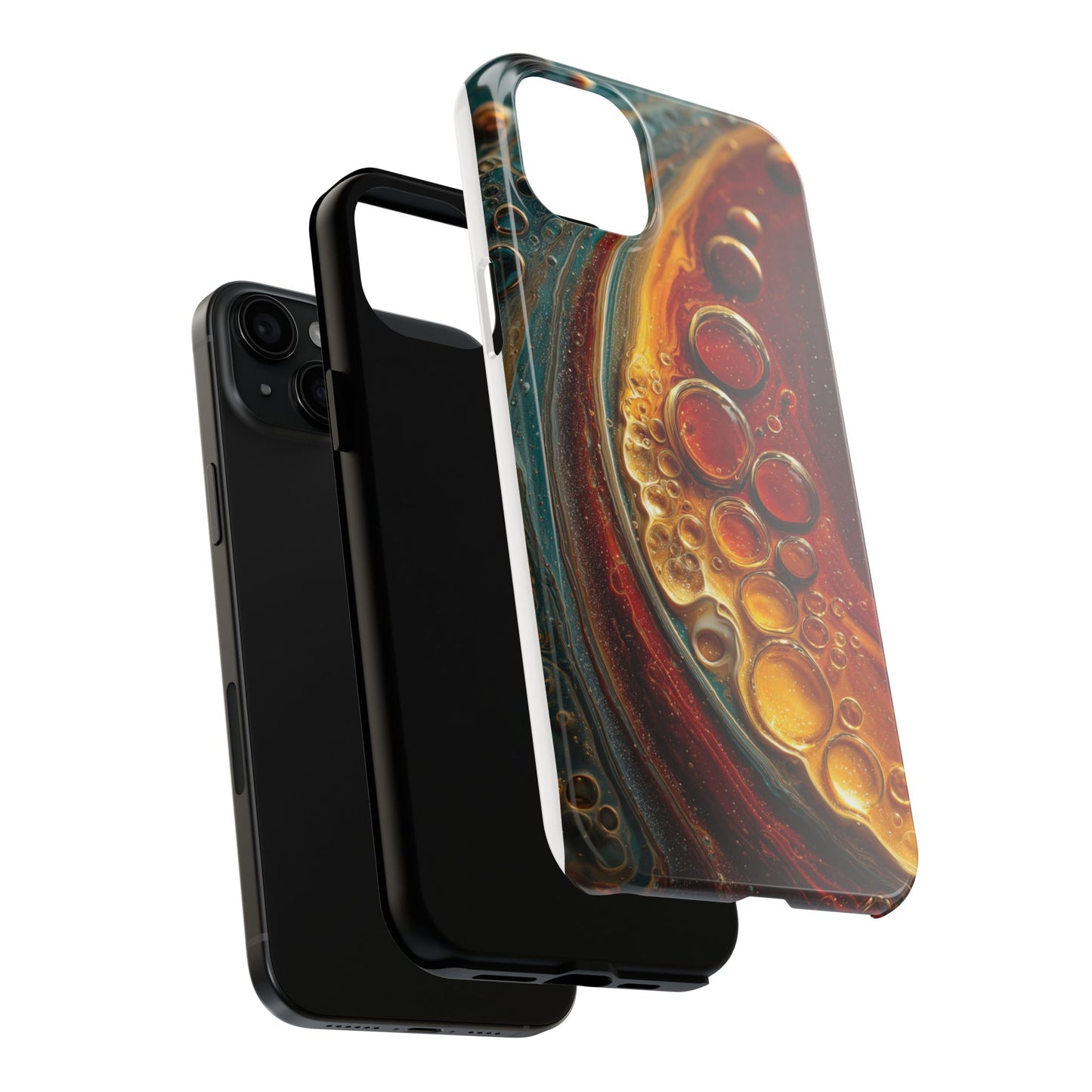 Artistic Tough Phone Case - Abstract Lava Design