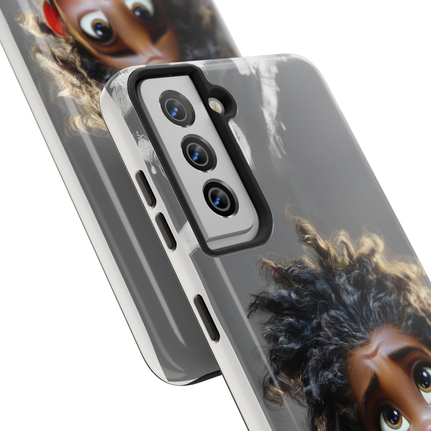 Whimsical Tough Phone Case - Artistic Design for Kids and Tweens