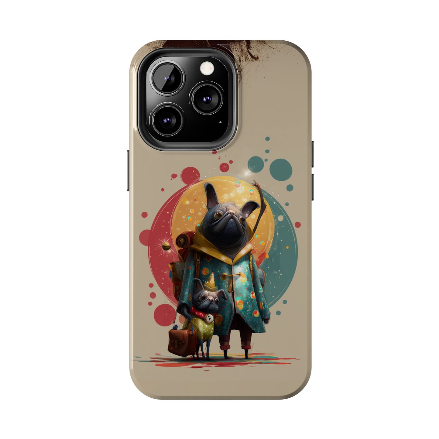 Whimsical Pet-Inspired Tough Phone Case - Perfect for Animal Lovers