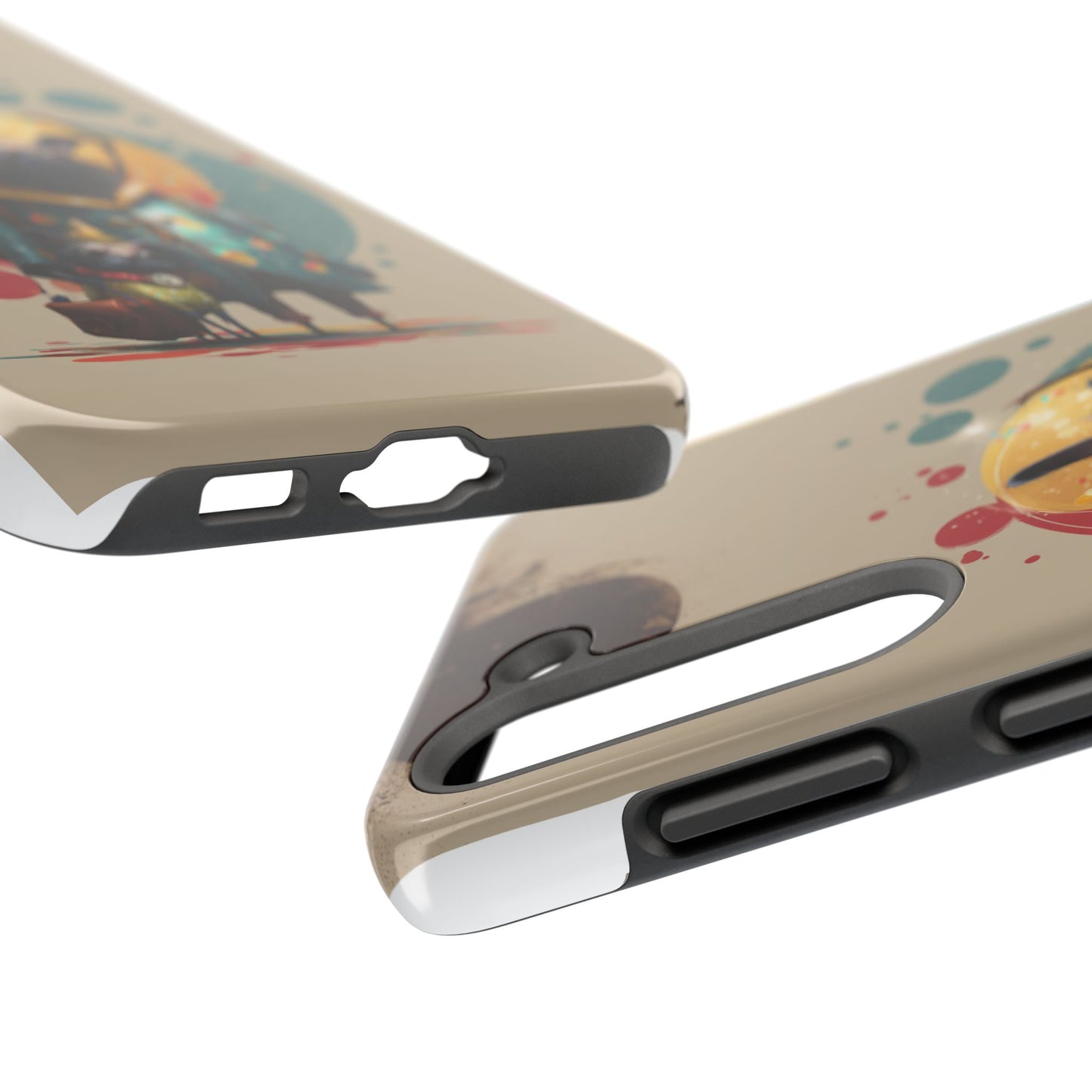 Whimsical Pet-Inspired Tough Phone Case - Perfect for Animal Lovers