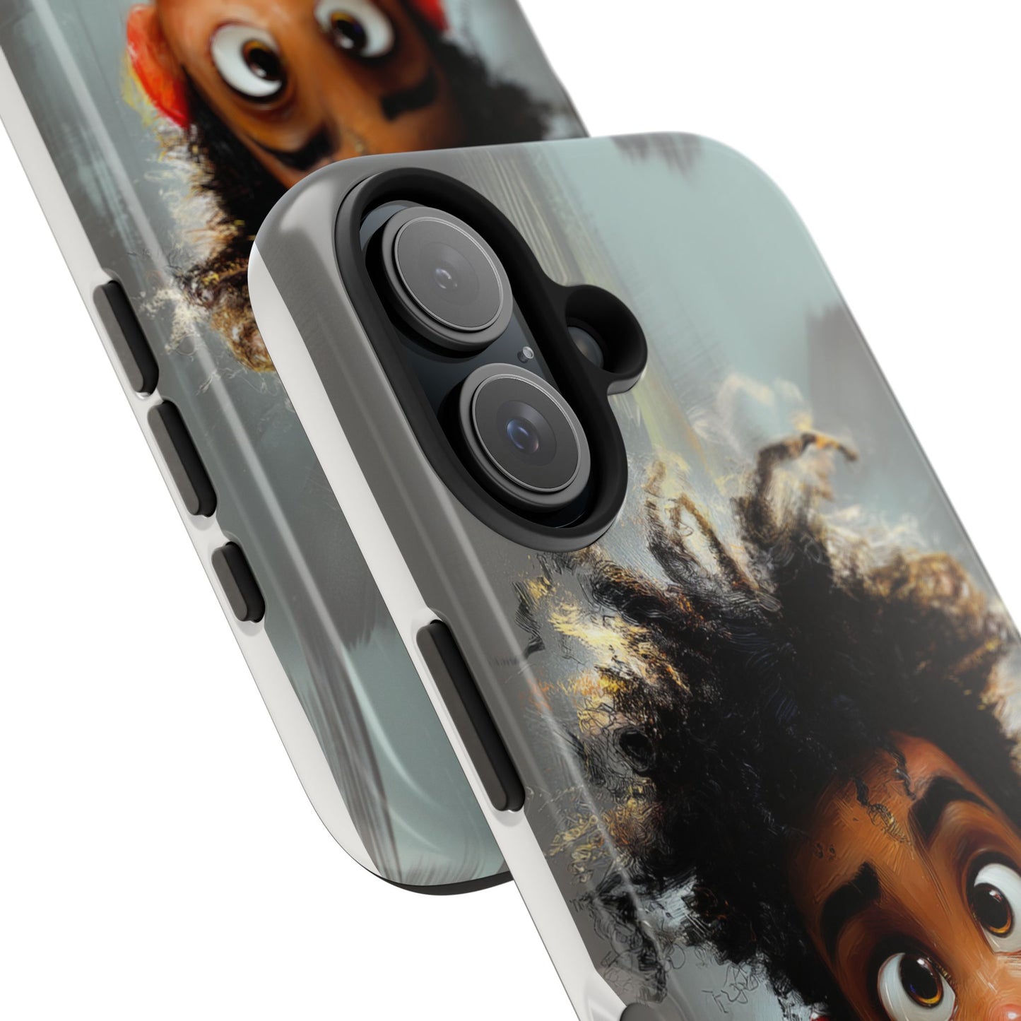 Artistic Tough Phone Case - Unique Design with Character - Great Gift Idea