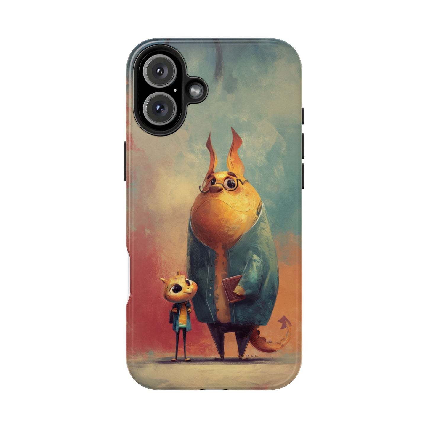 Animal Art Tough Phone Cases, Cute Character Phone Protector, Unique Cartoon Phone Cover, Fun Gift for Kids, Birthday or Holiday Present