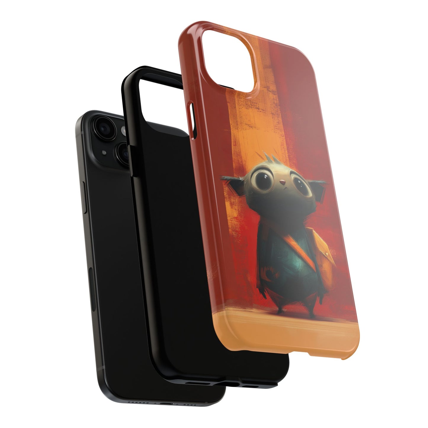 Adventurous Character Tough Phone Case - Durable Protection for Creative Souls