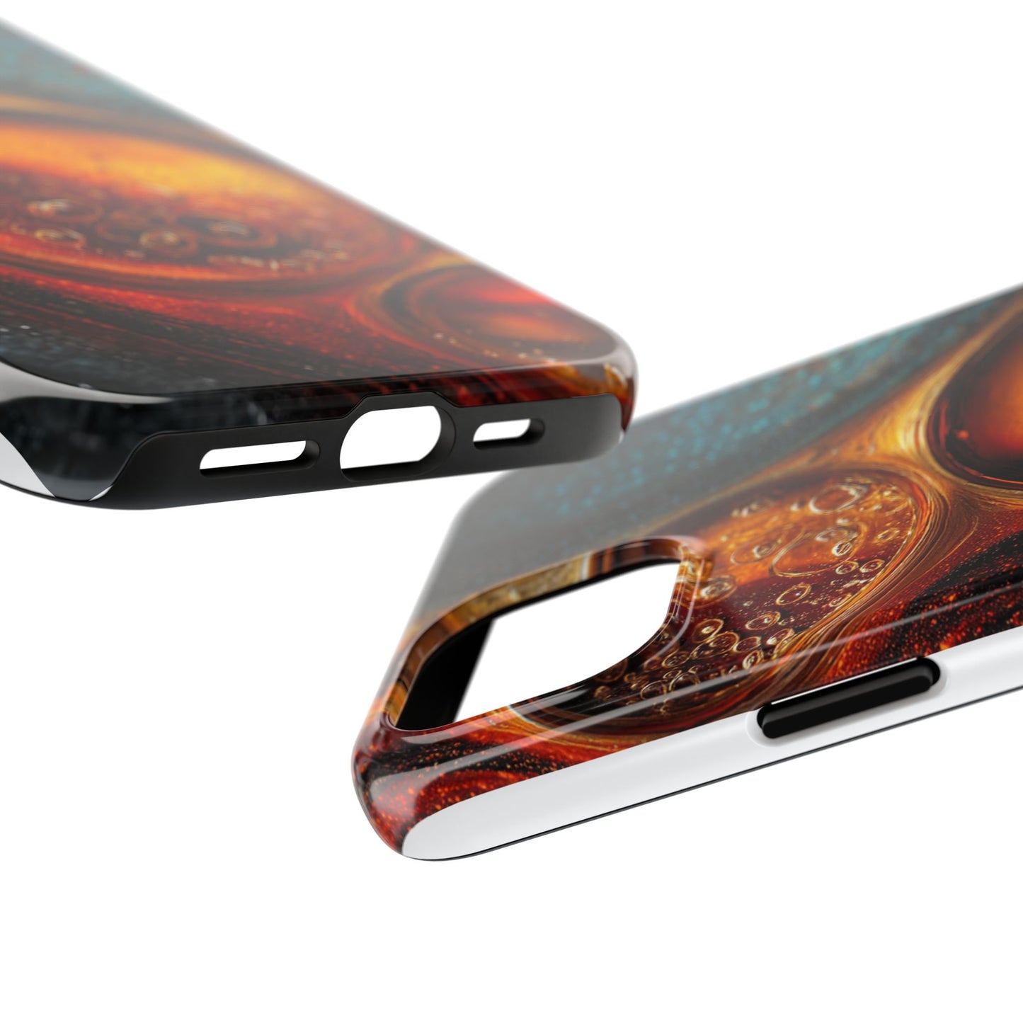 Vibrant Abstract Tough Phone Case – Bubble Design for Ultimate Protection