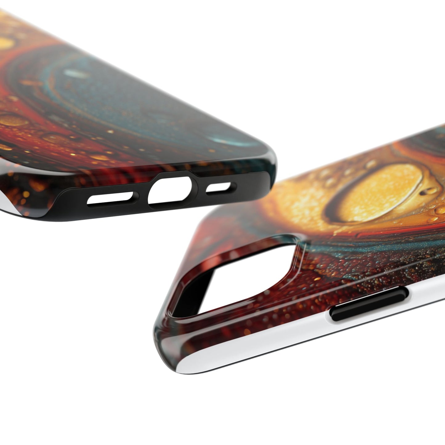 Vibrant Watercolor Tough Phone Case - Colorful Abstract Design