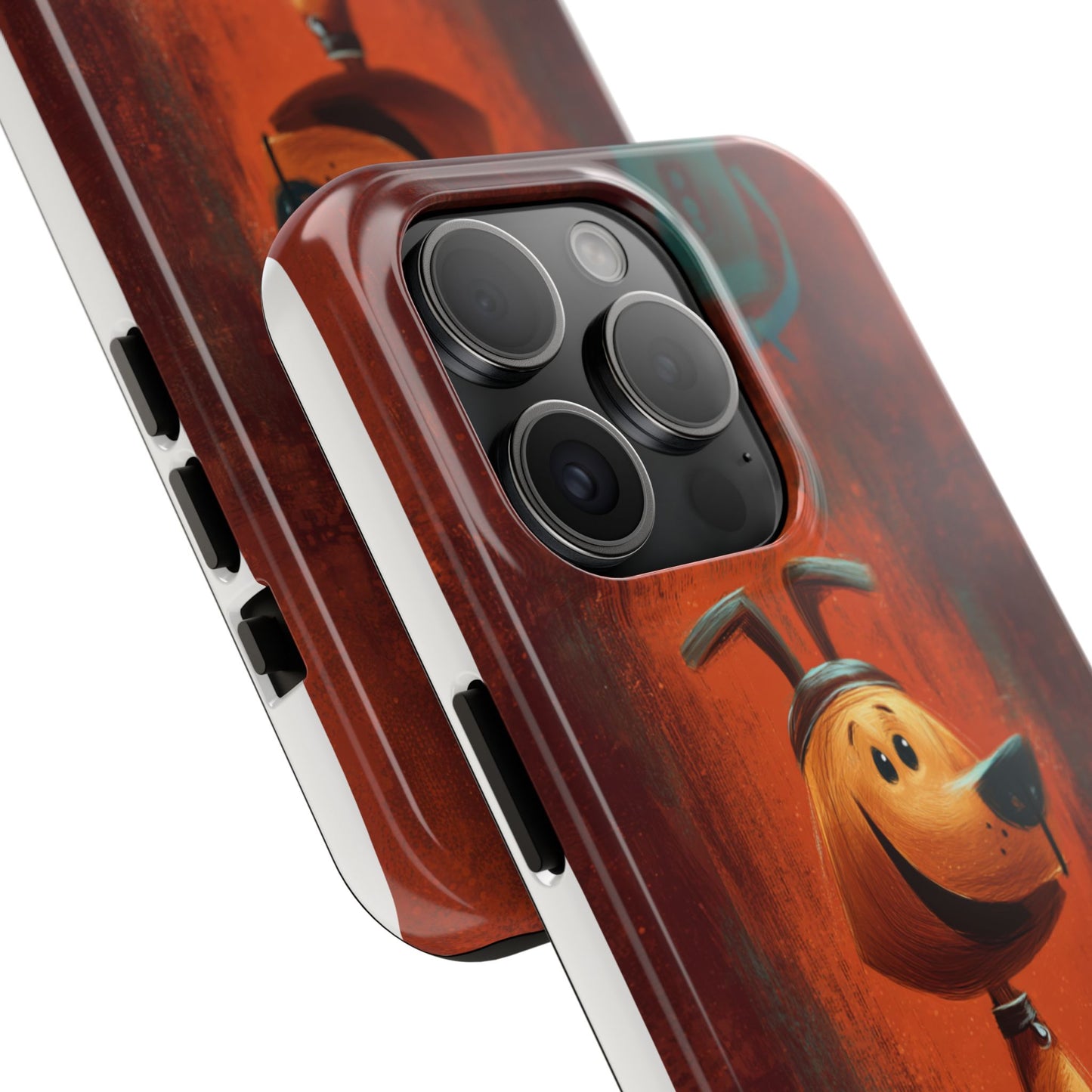 Playful Dog Art Tough Phone Case - Perfect for Pet Lovers
