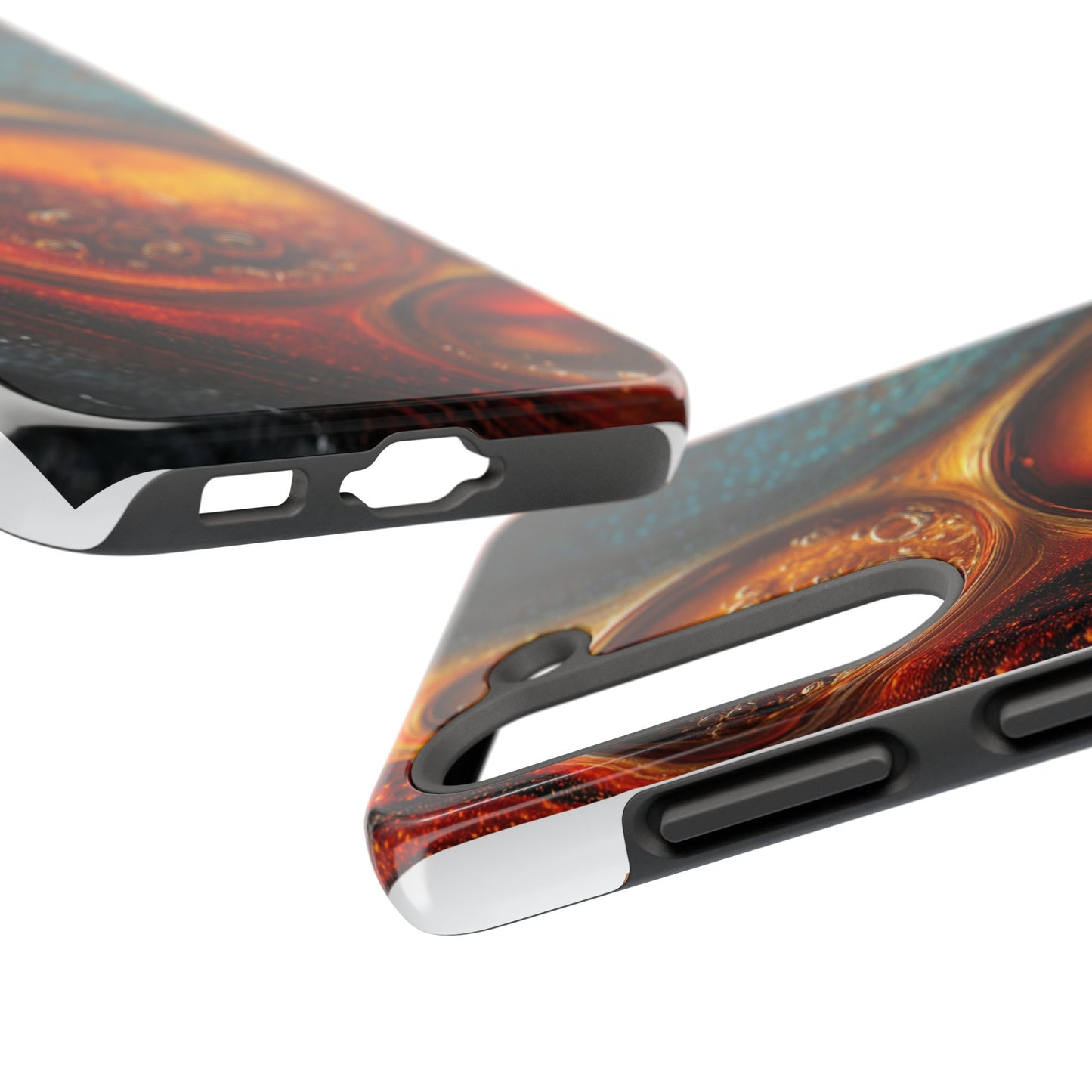 Vibrant Abstract Tough Phone Case – Bubble Design for Ultimate Protection
