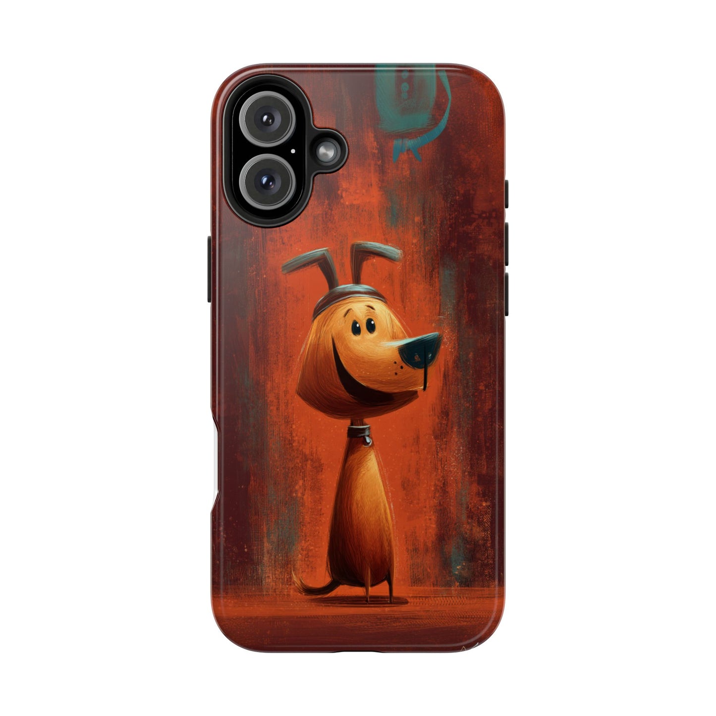 Playful Dog Art Tough Phone Case - Perfect for Pet Lovers