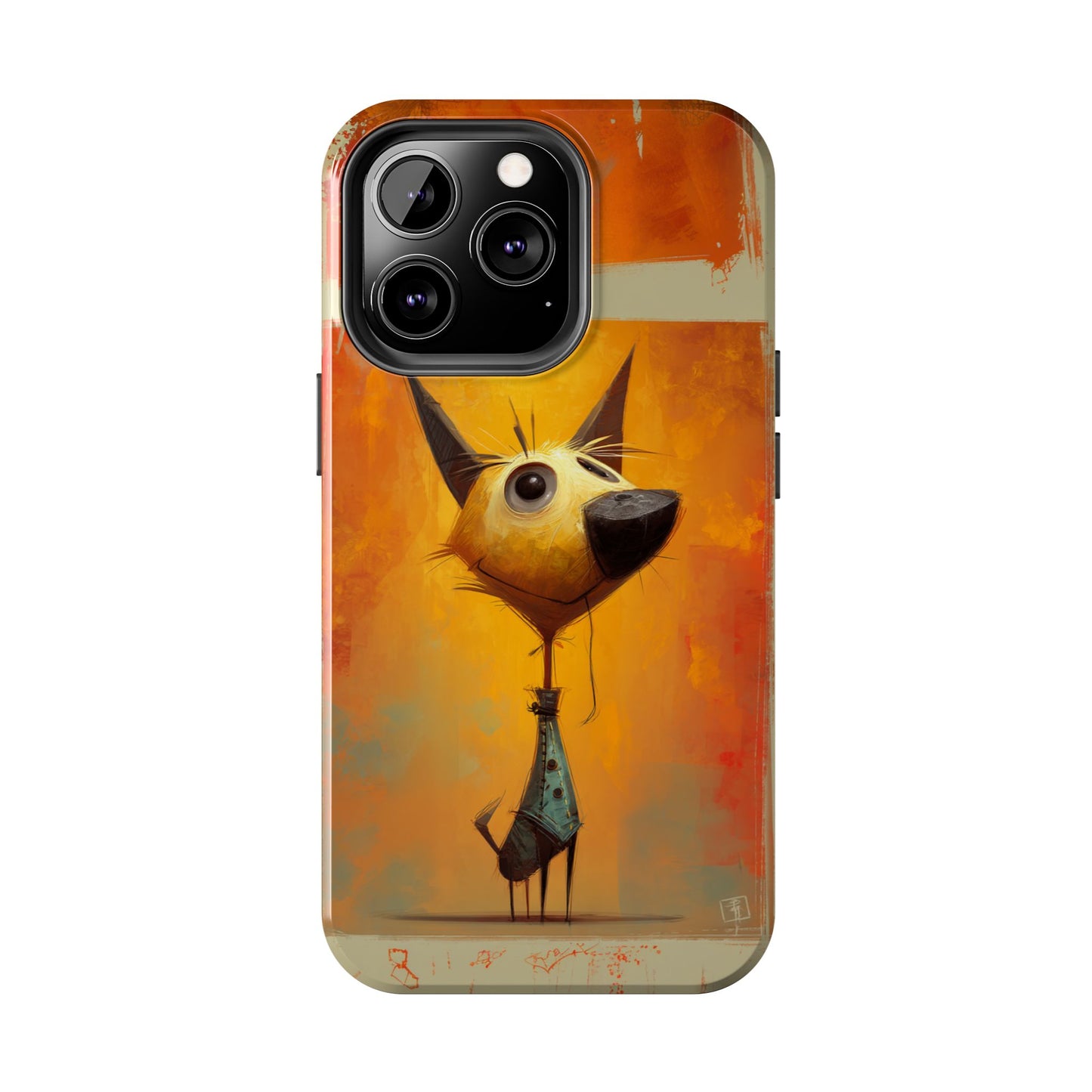 Whimsical Dog Art Tough Phone Case - Fun & Stylish Pet Lover Gift