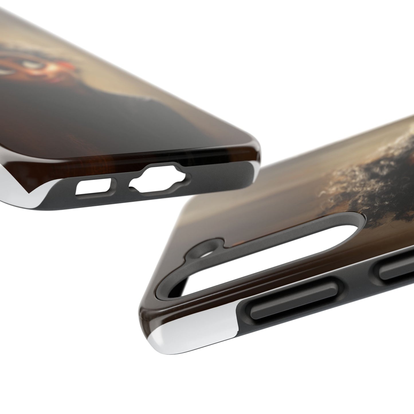 Stylish Tough Phone Case - Artistic Character Design for Teens