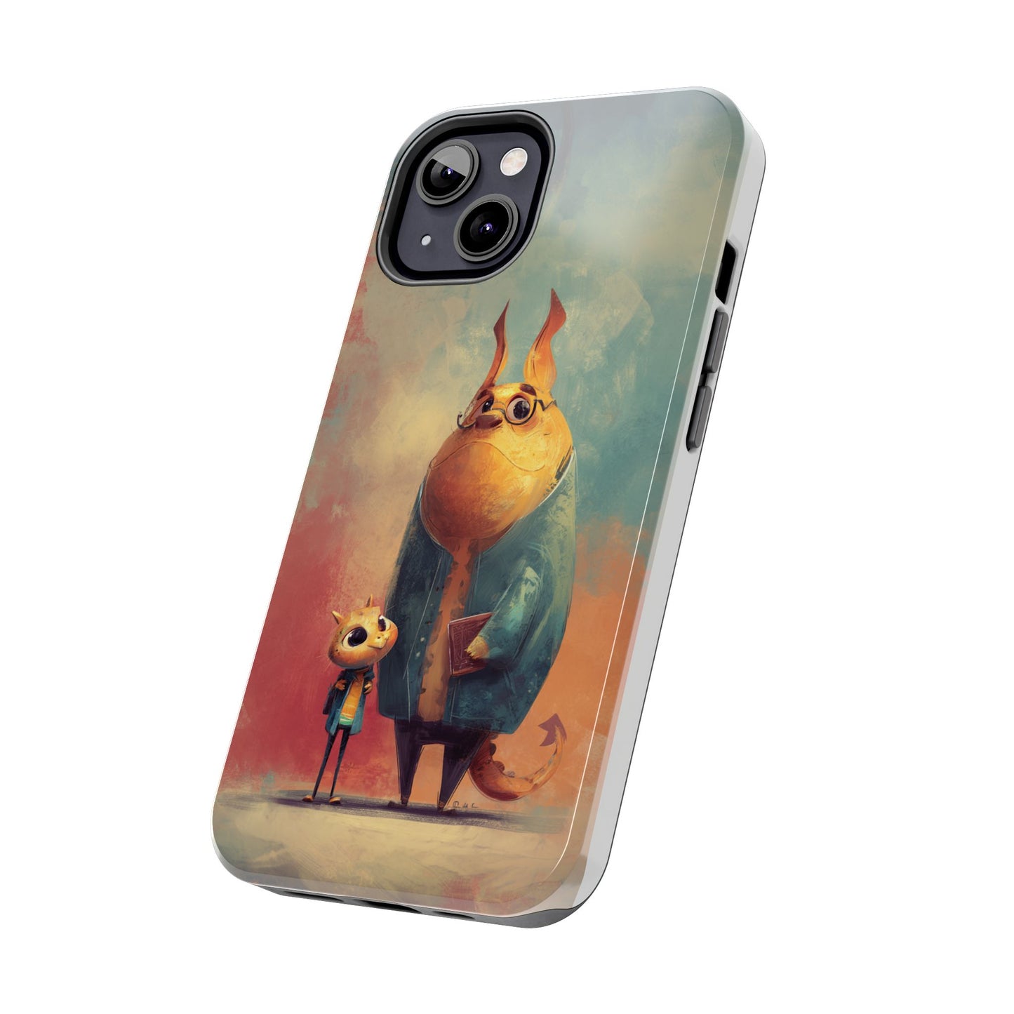 Animal Art Tough Phone Cases, Cute Character Phone Protector, Unique Cartoon Phone Cover, Fun Gift for Kids, Birthday or Holiday Present