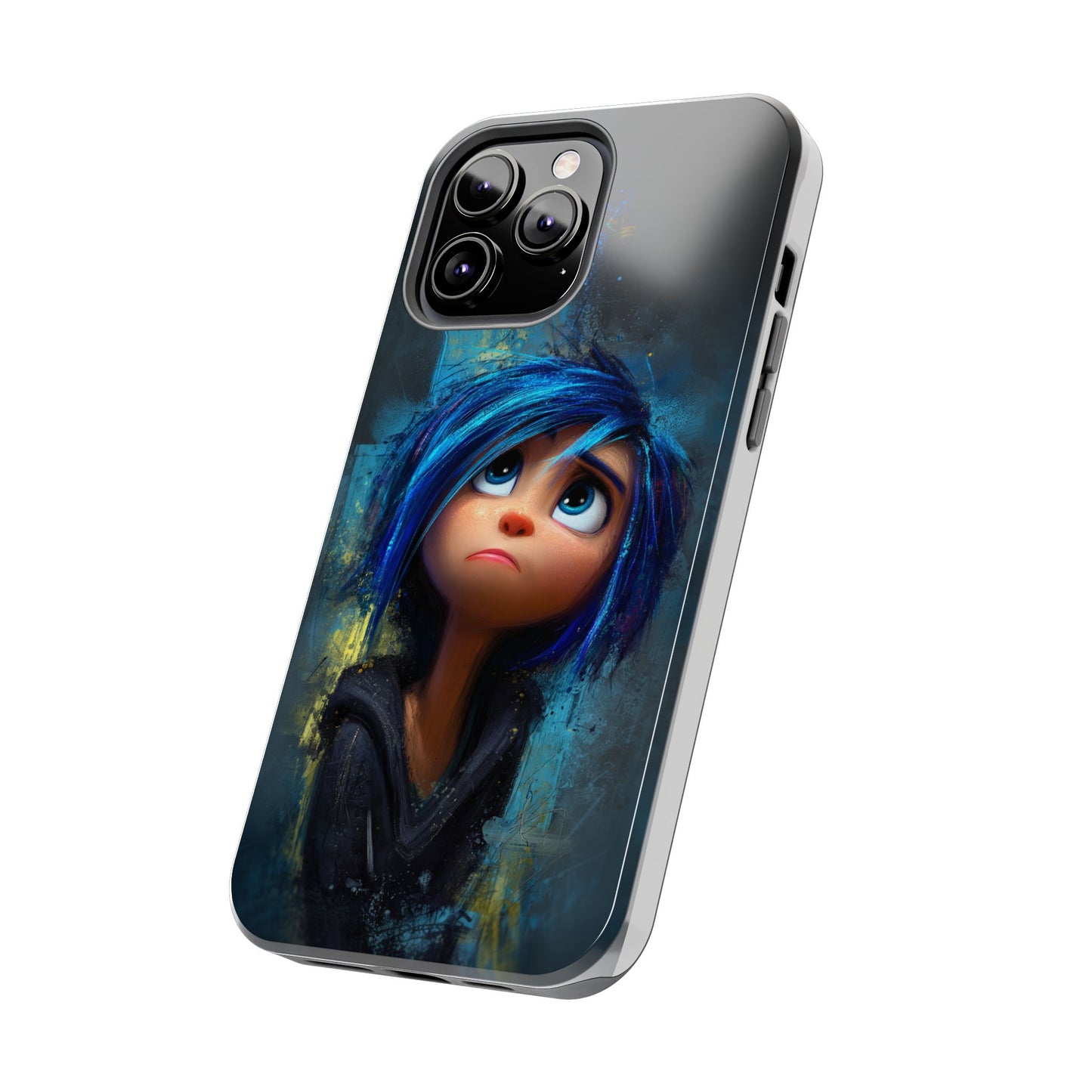Unique Artsy Tough Phone Case – Emotional Abstract Design for Creative Souls