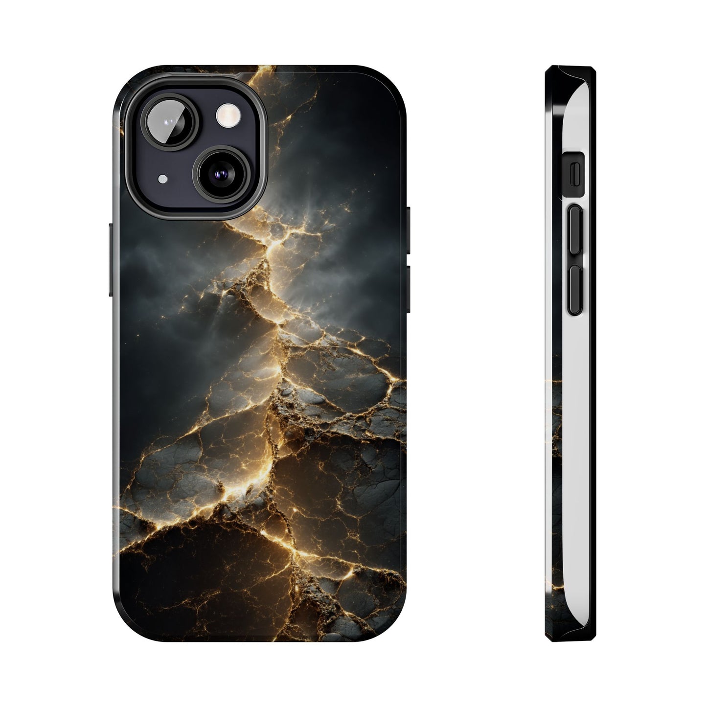 Majestic Marble Phone Case - Tough Protective Cover with Gold Veins