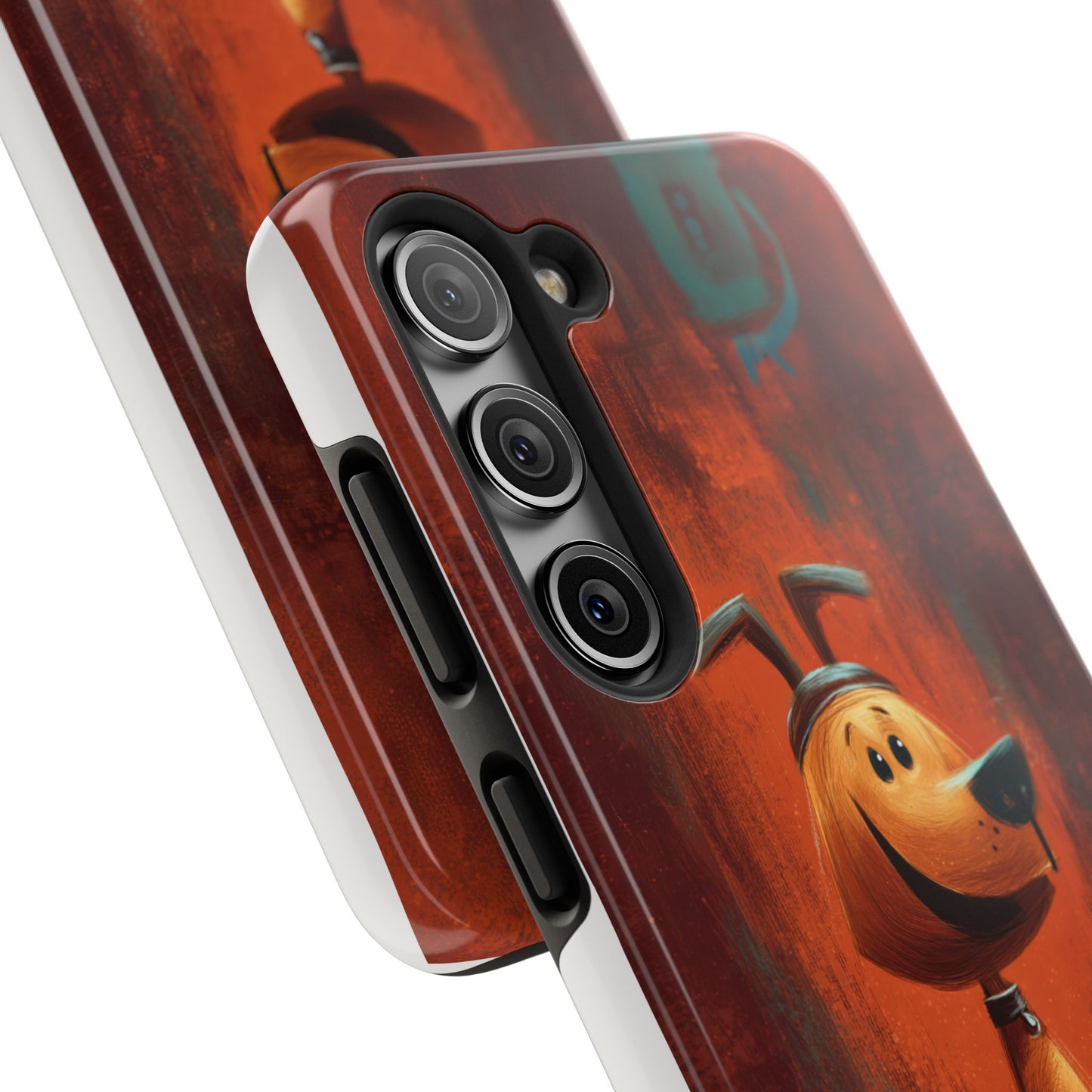 Playful Dog Art Tough Phone Case - Perfect for Pet Lovers