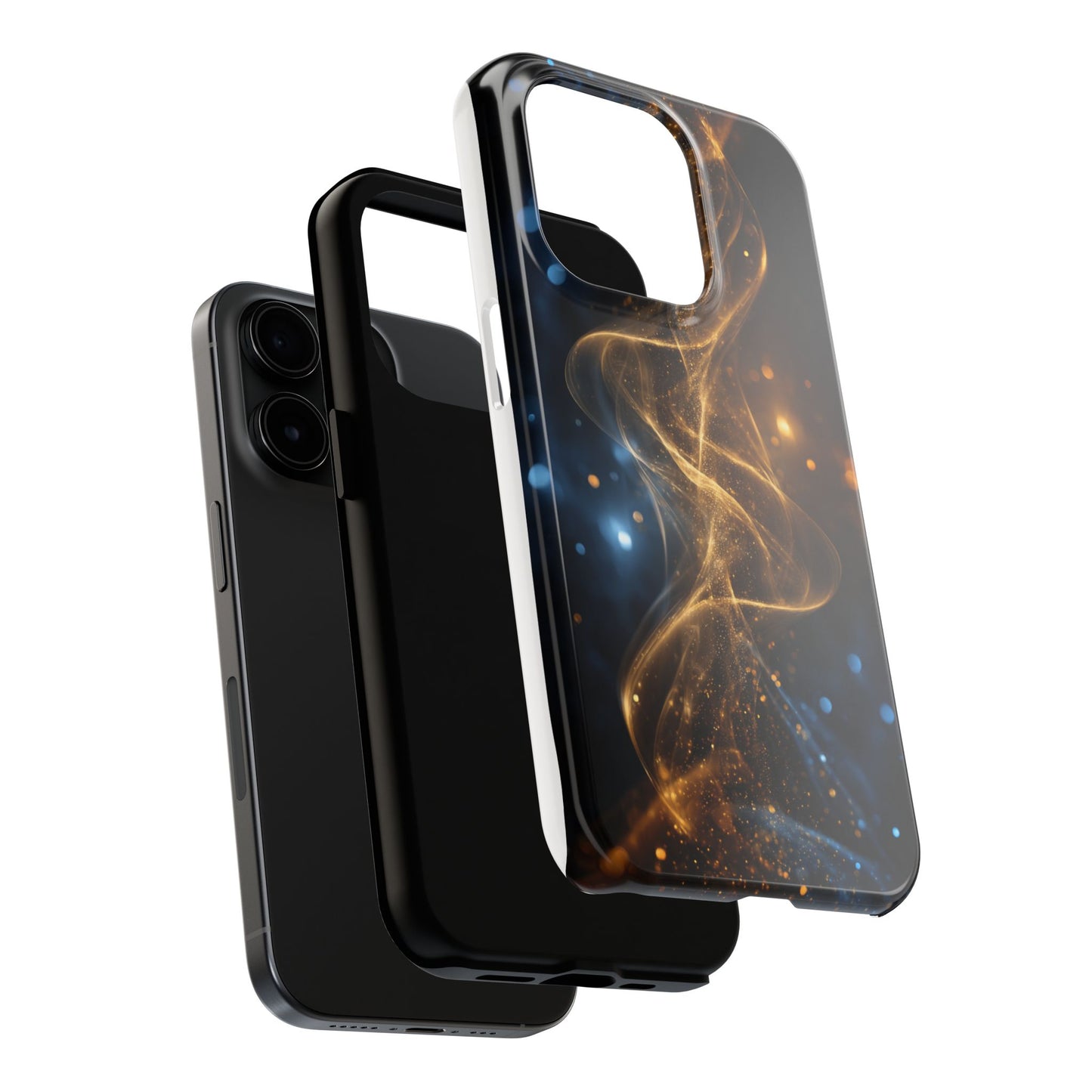 Stylish Tough Phone Cases with Sparkling Swirls Design