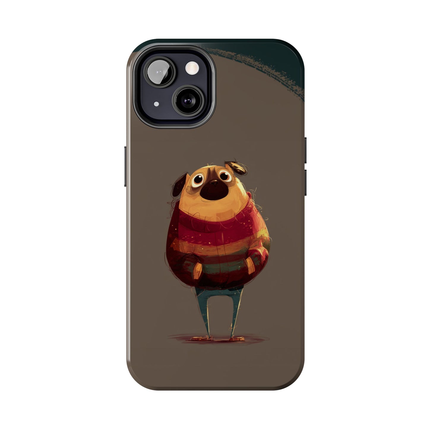 Cute Pug Tough Phone Case - Durable & Stylish Protection for Pet Lovers