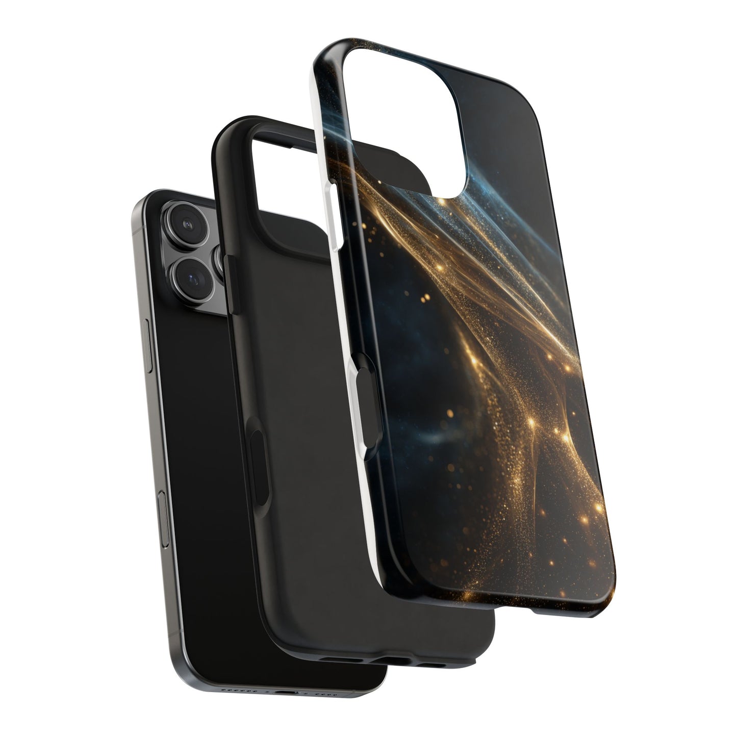 Stunning Gold Swirl Tough Phone Case - Stylish Protection with Elegance