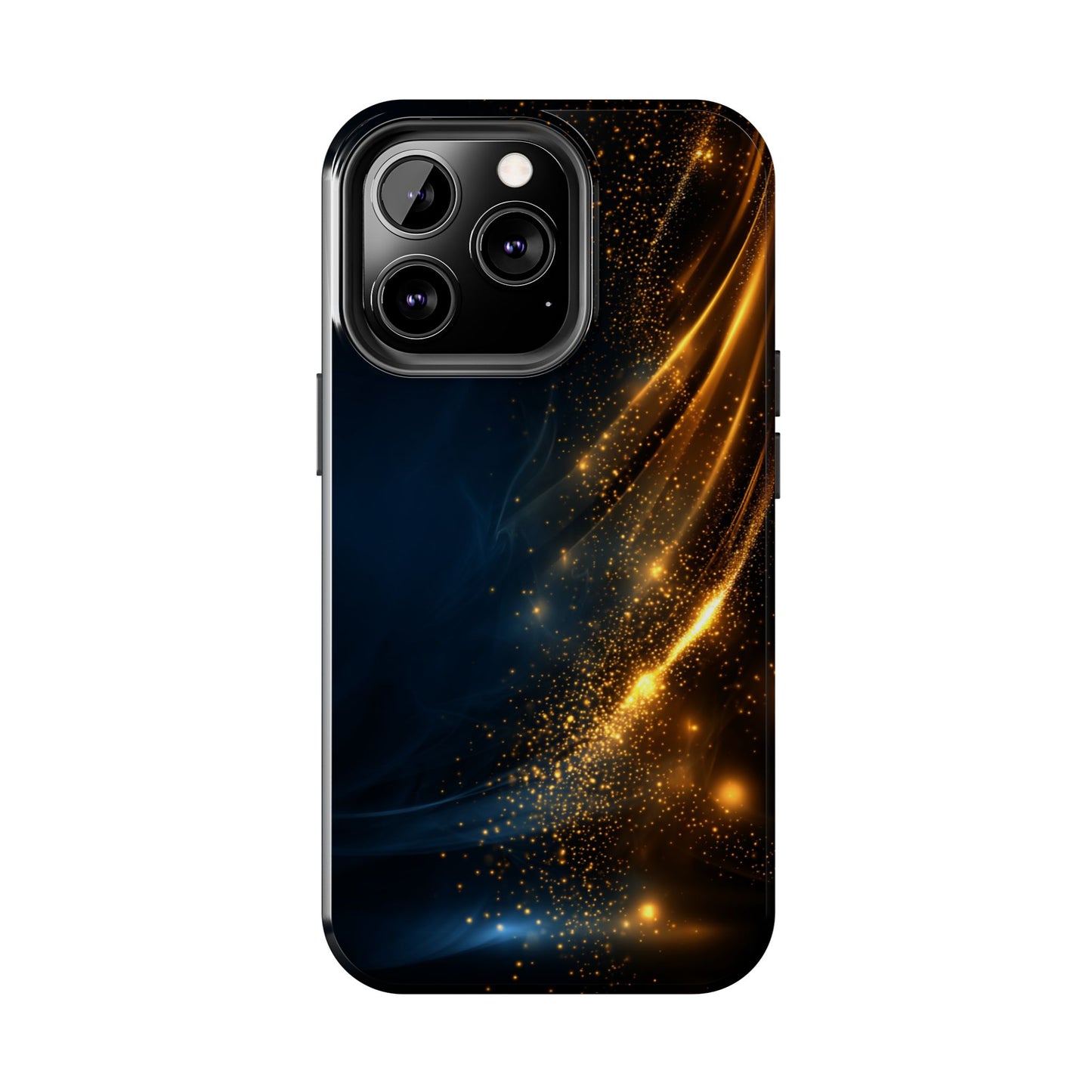 Galaxy Glitter Tough Phone Case - Shockproof Protection for iPhone