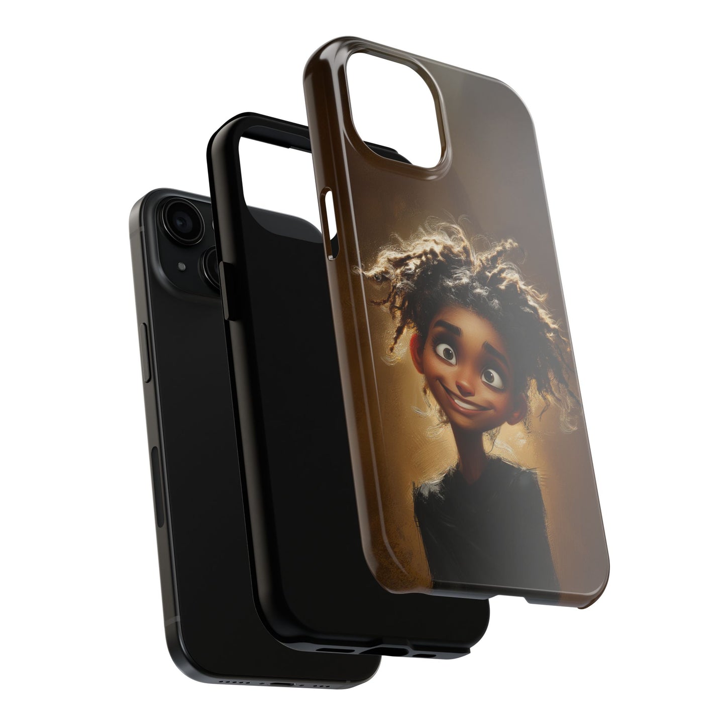 Whimsical Tough Phone Case with Playful Character Design