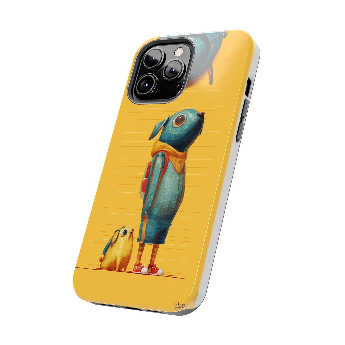 Colorful Animal Art Tough Phone Case - Perfect for Pet Lovers & Kids