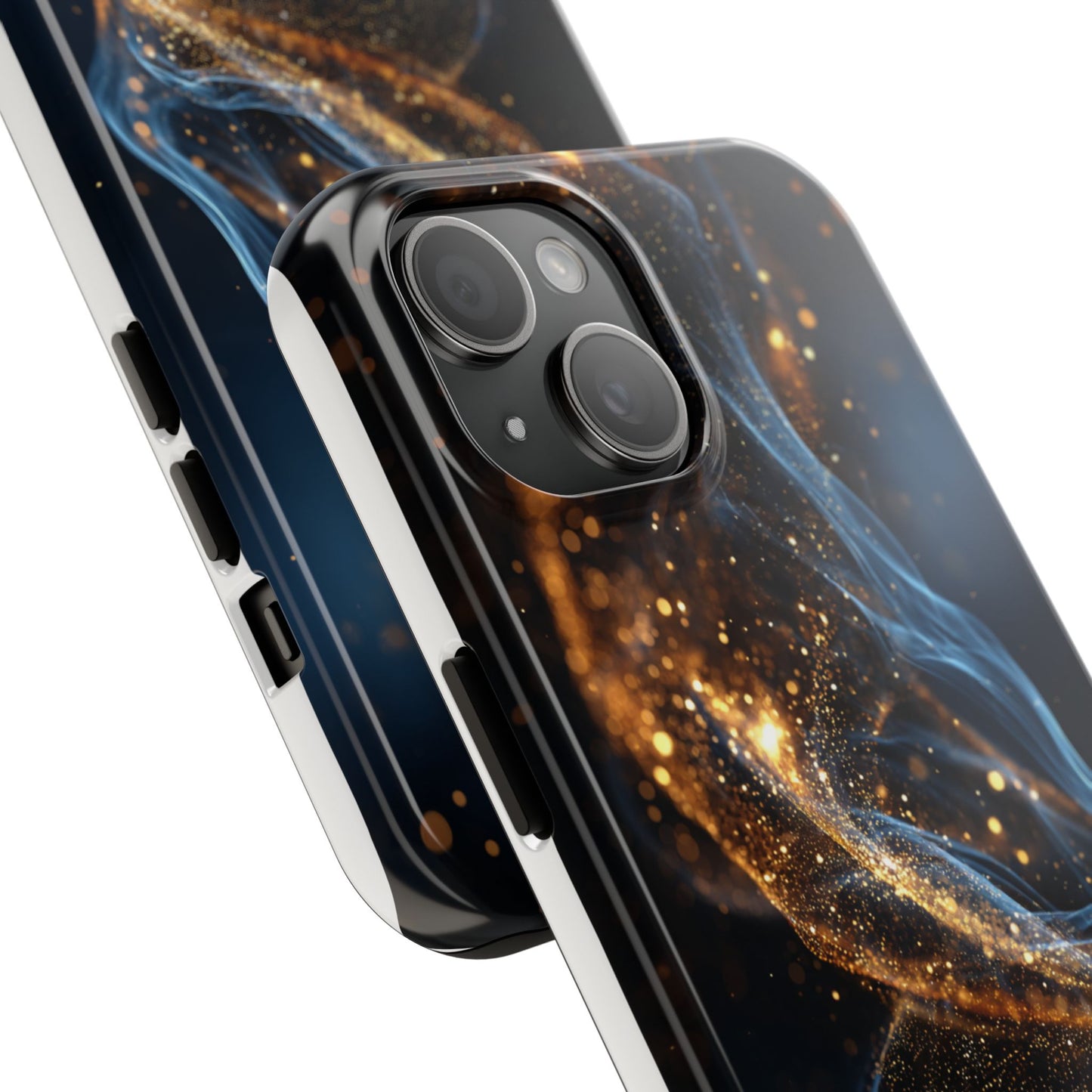 Elegant Gold Swirl Tough Phone Case – Durable & Stylish Protection for Your Device