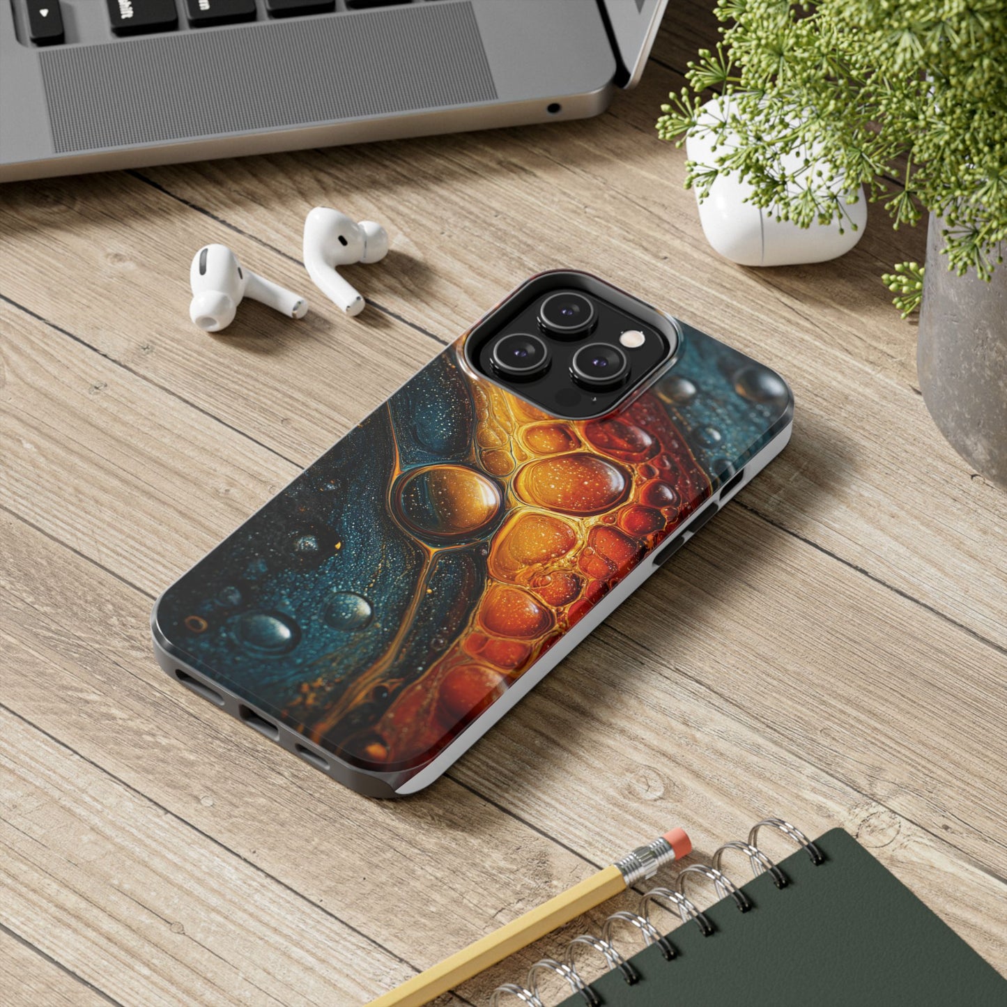 Abstract Art Tough Phone Case - Colorful Design for Stylish Protection