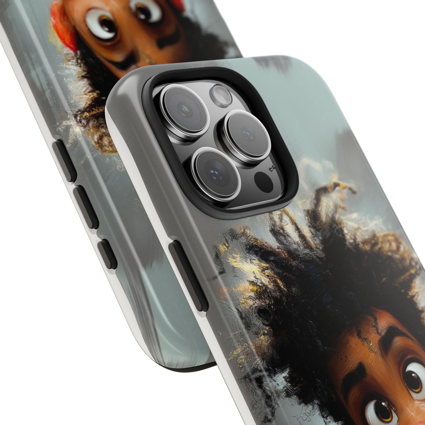 Artistic Tough Phone Case - Unique Design with Character - Great Gift Idea