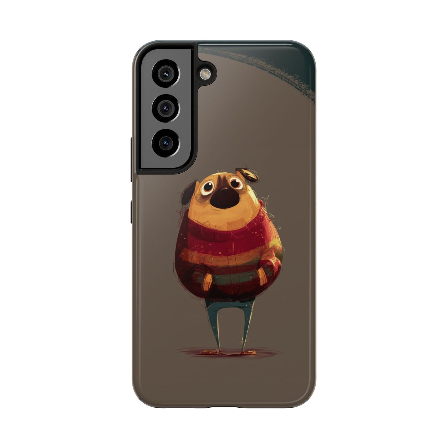 Cute Pug Tough Phone Case - Durable & Stylish Protection for Pet Lovers