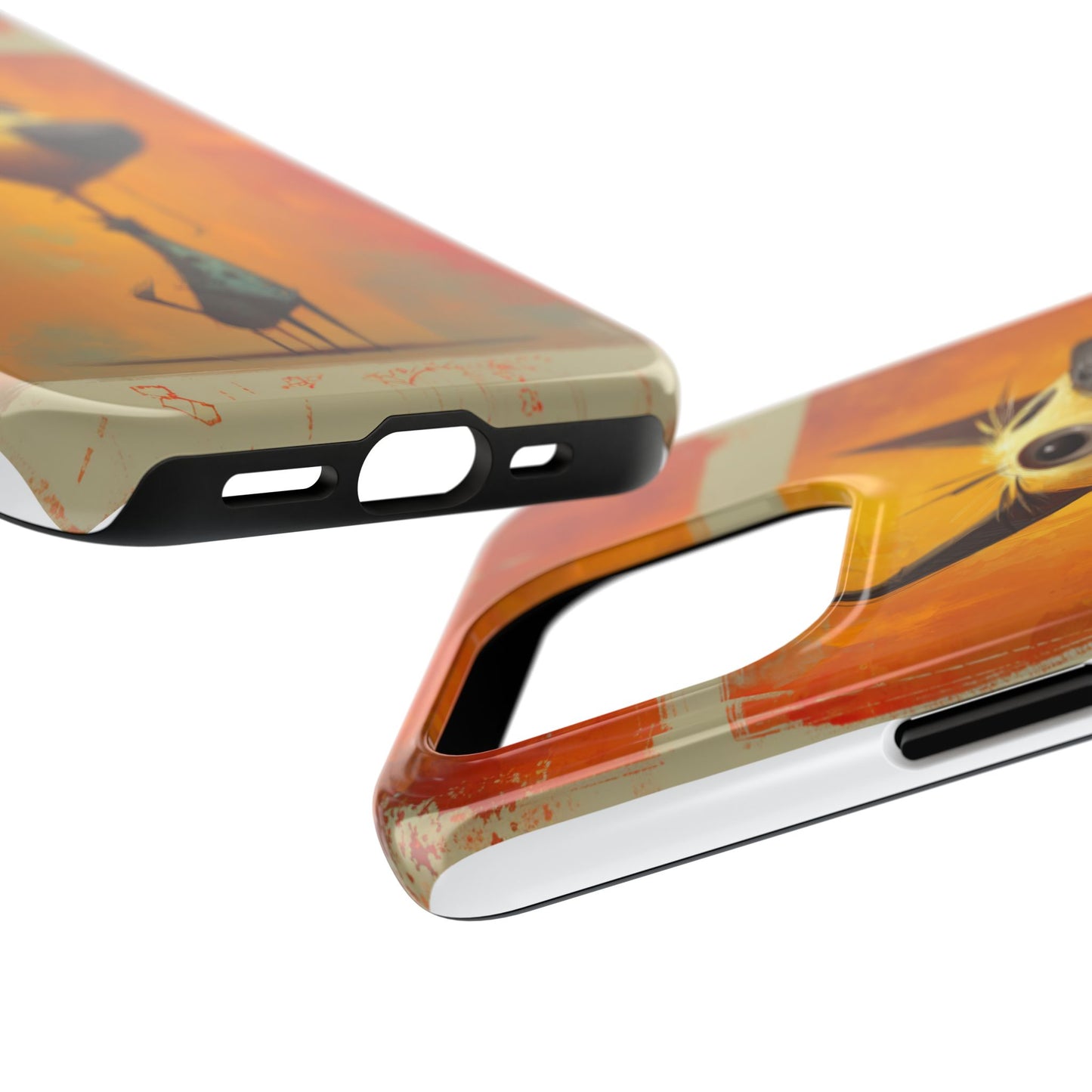 Whimsical Dog Art Tough Phone Case - Fun & Stylish Pet Lover Gift