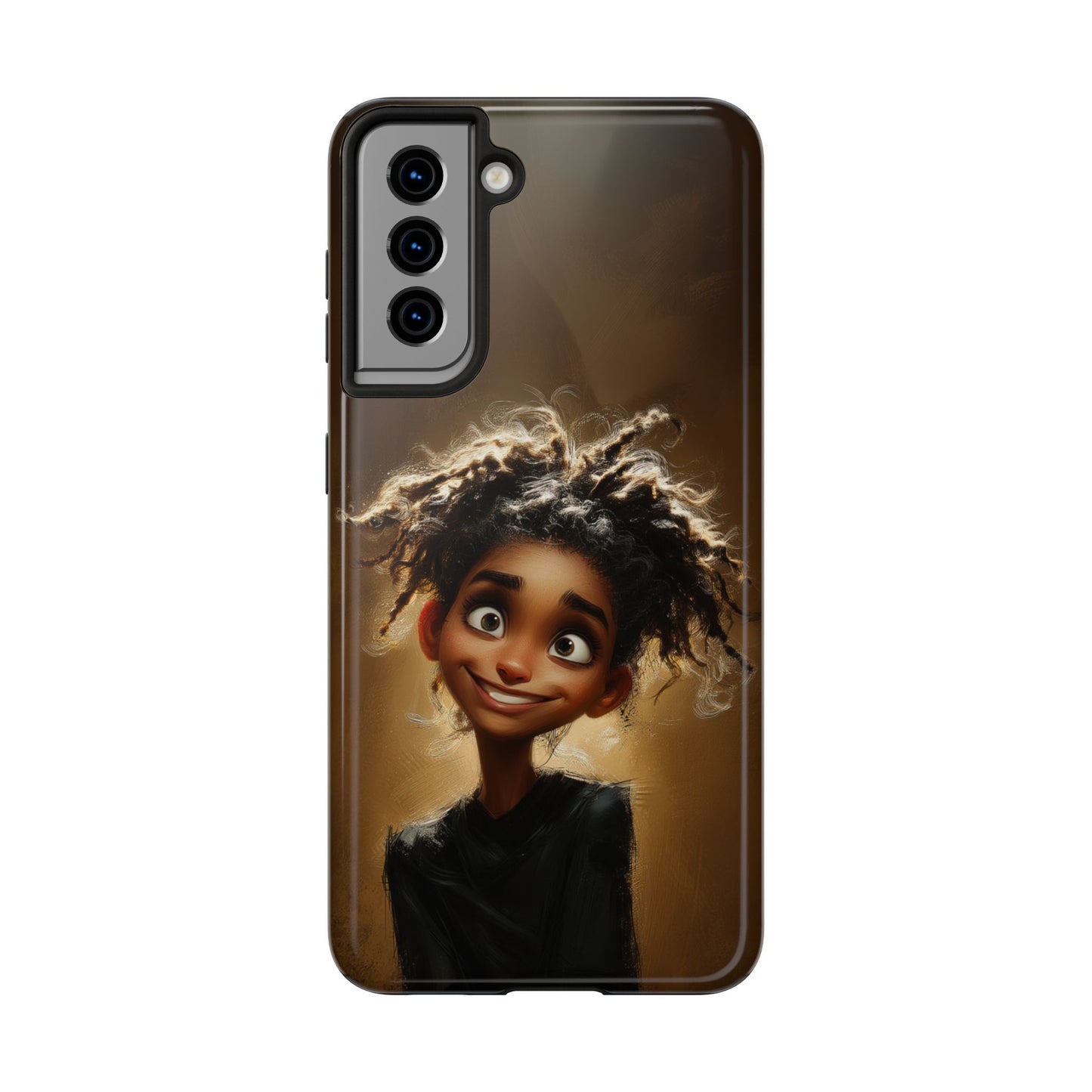Whimsical Tough Phone Case with Playful Character Design