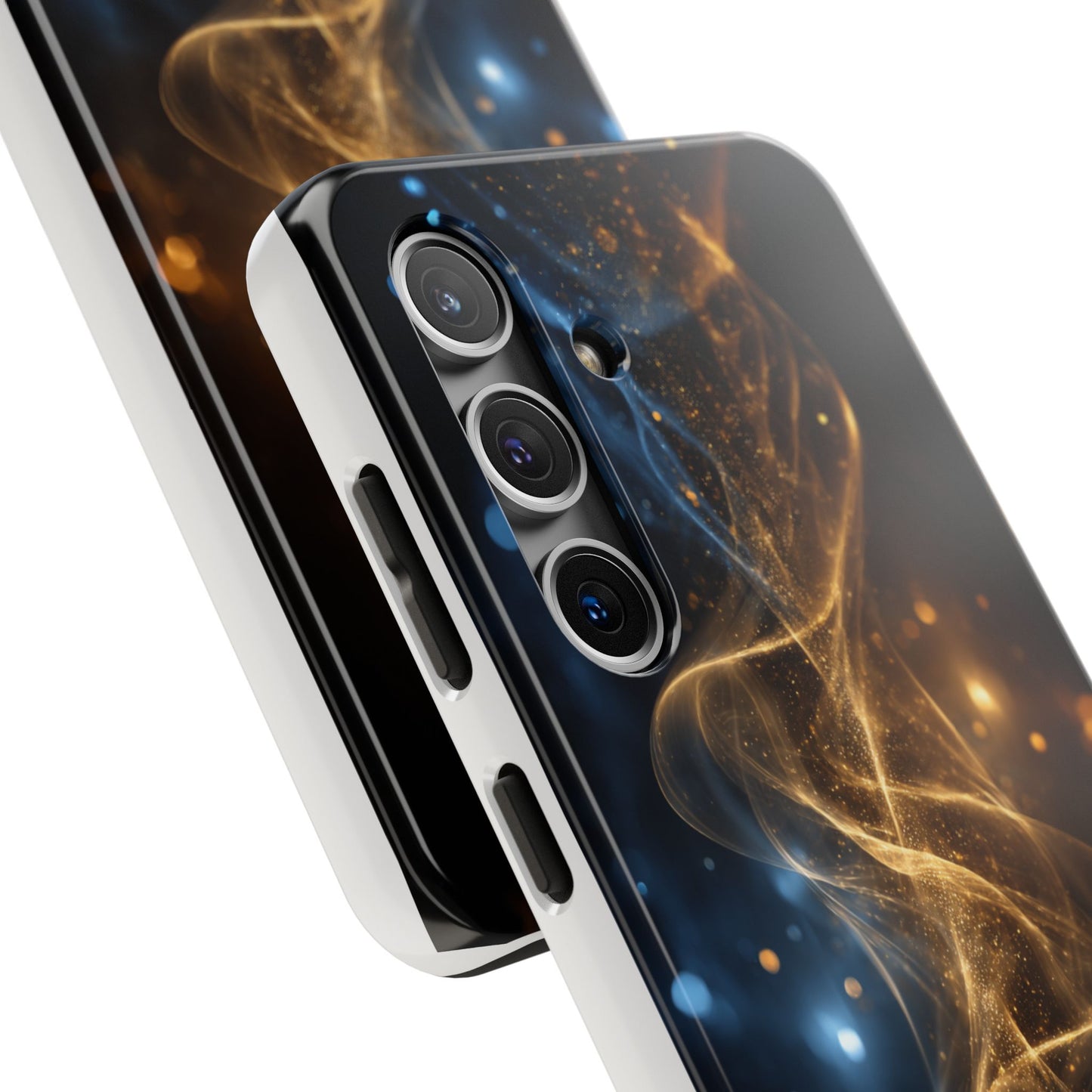 Stylish Tough Phone Cases with Sparkling Swirls Design