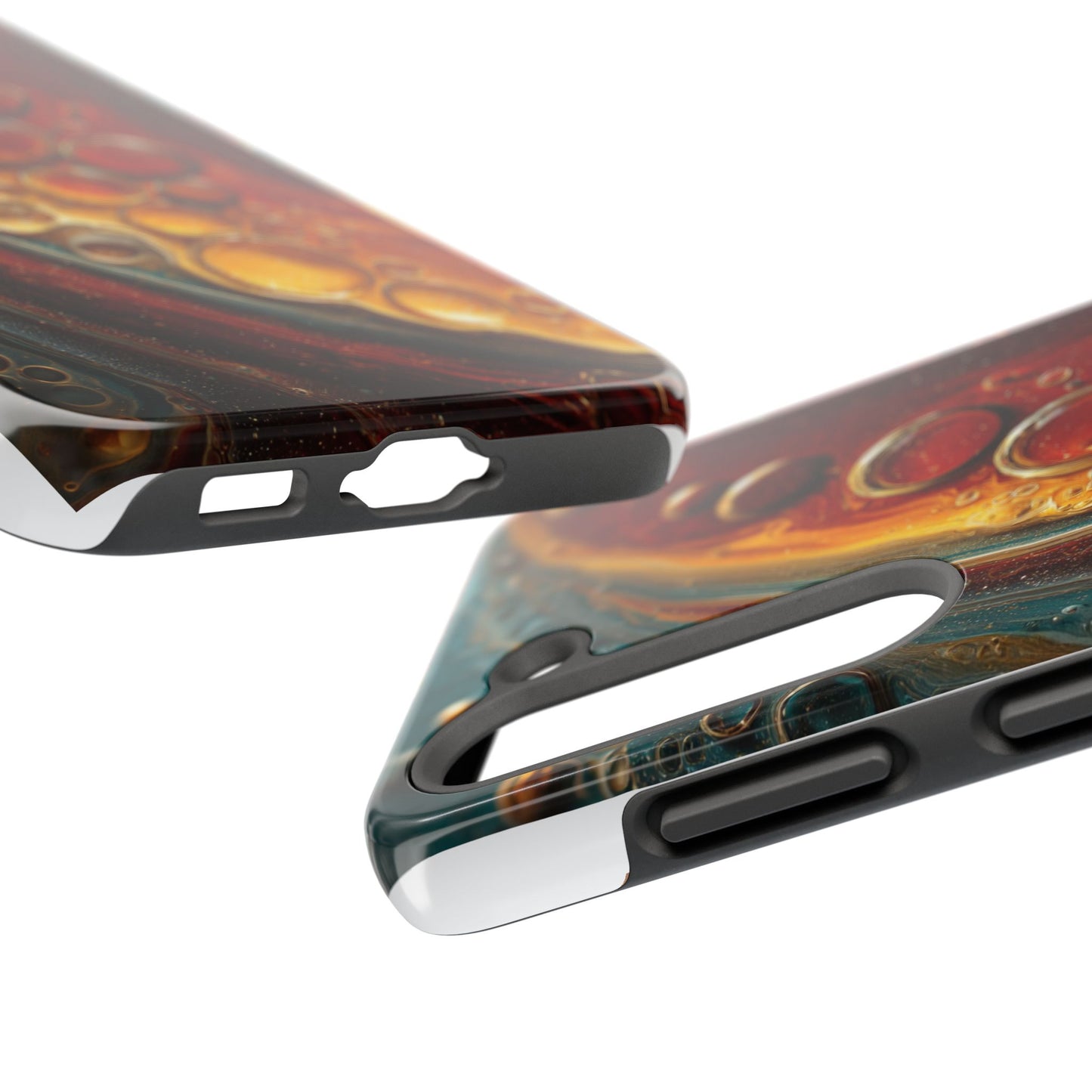 Artistic Tough Phone Case - Abstract Lava Design