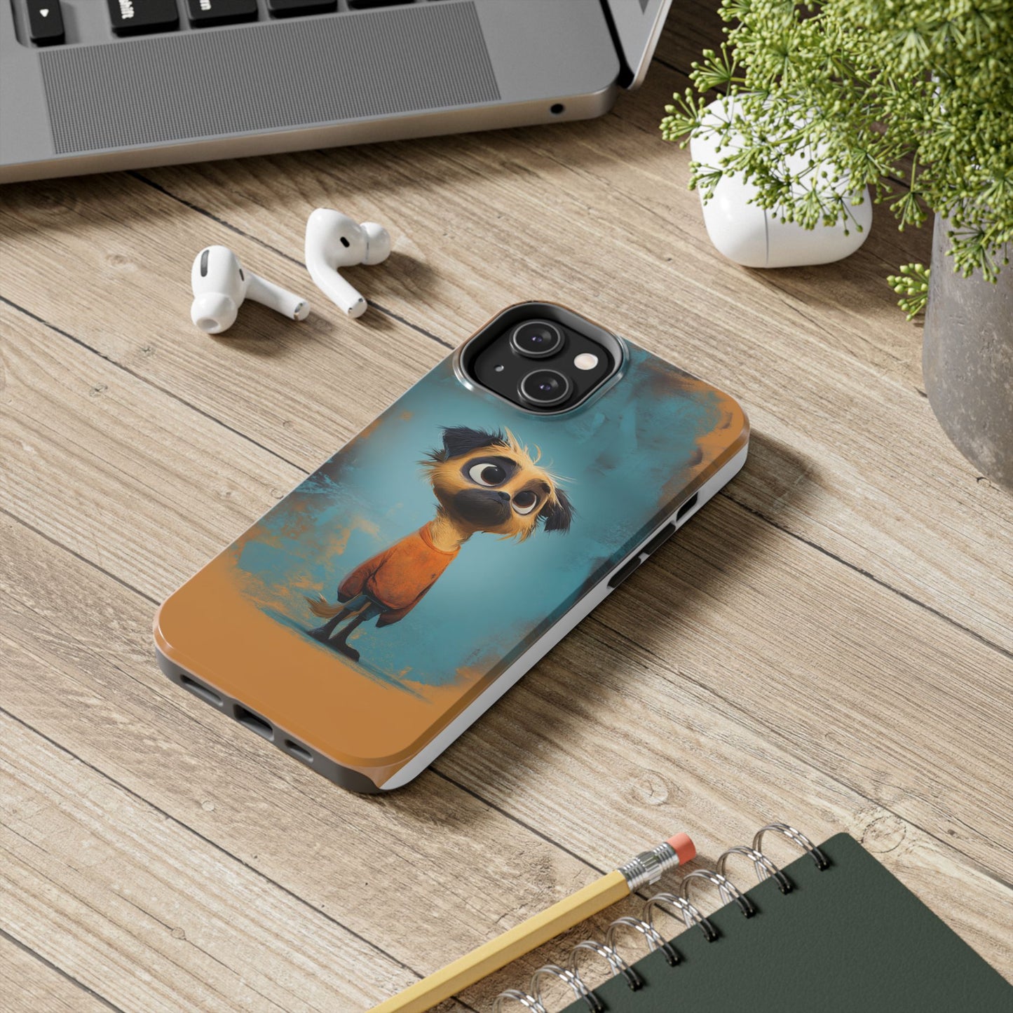 Cute Cartoon Dog Tough Phone Case for Pet Lovers