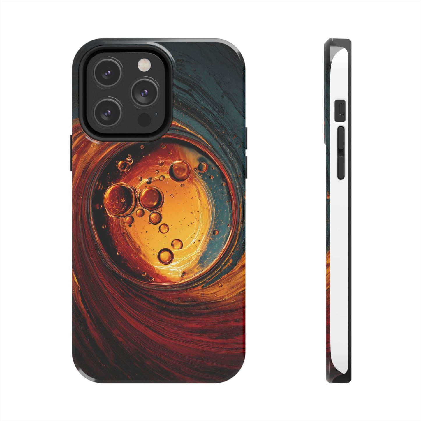 Vibrant Abstract Phone Case with Bubble Design - Tough & Stylish
