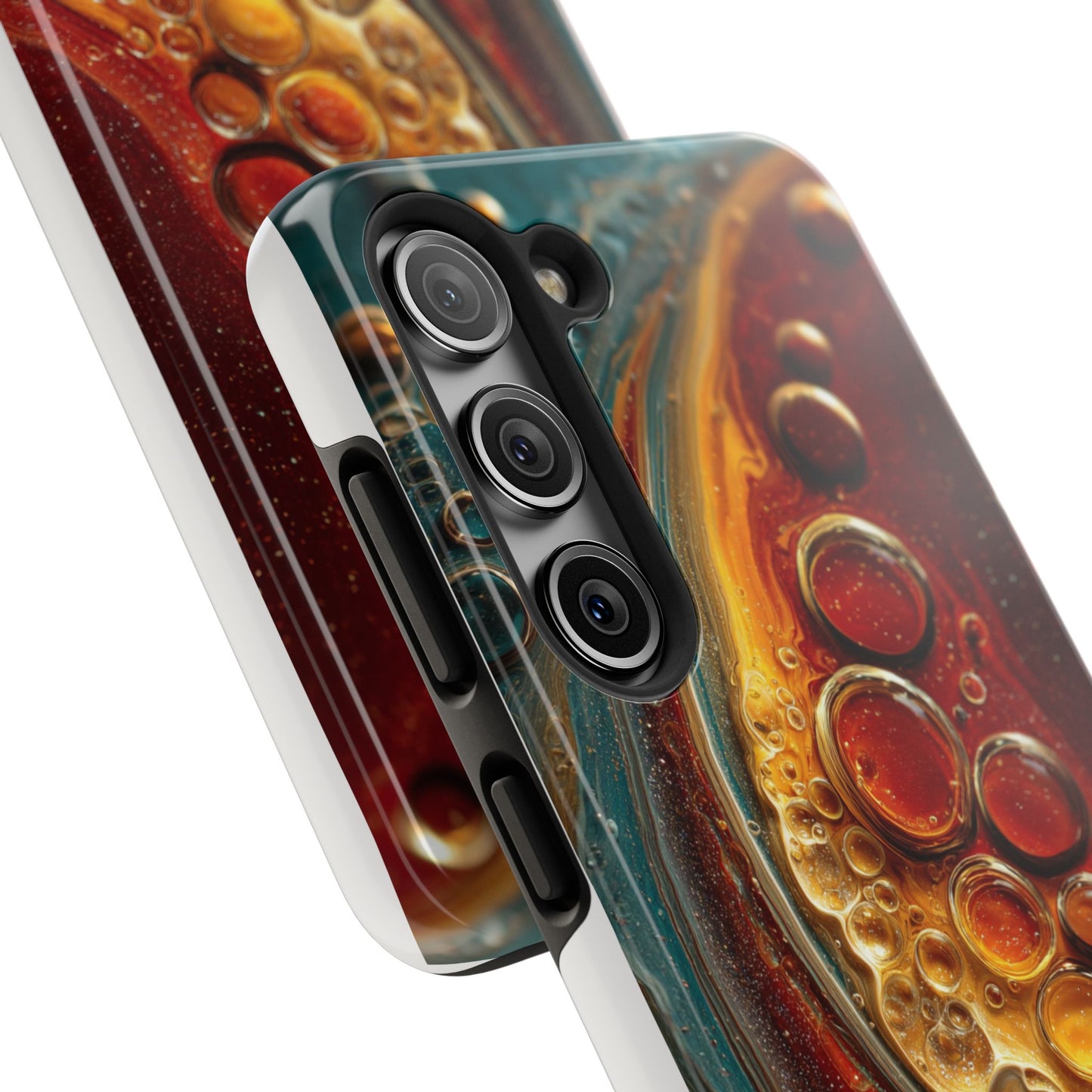 Artistic Tough Phone Case - Abstract Lava Design