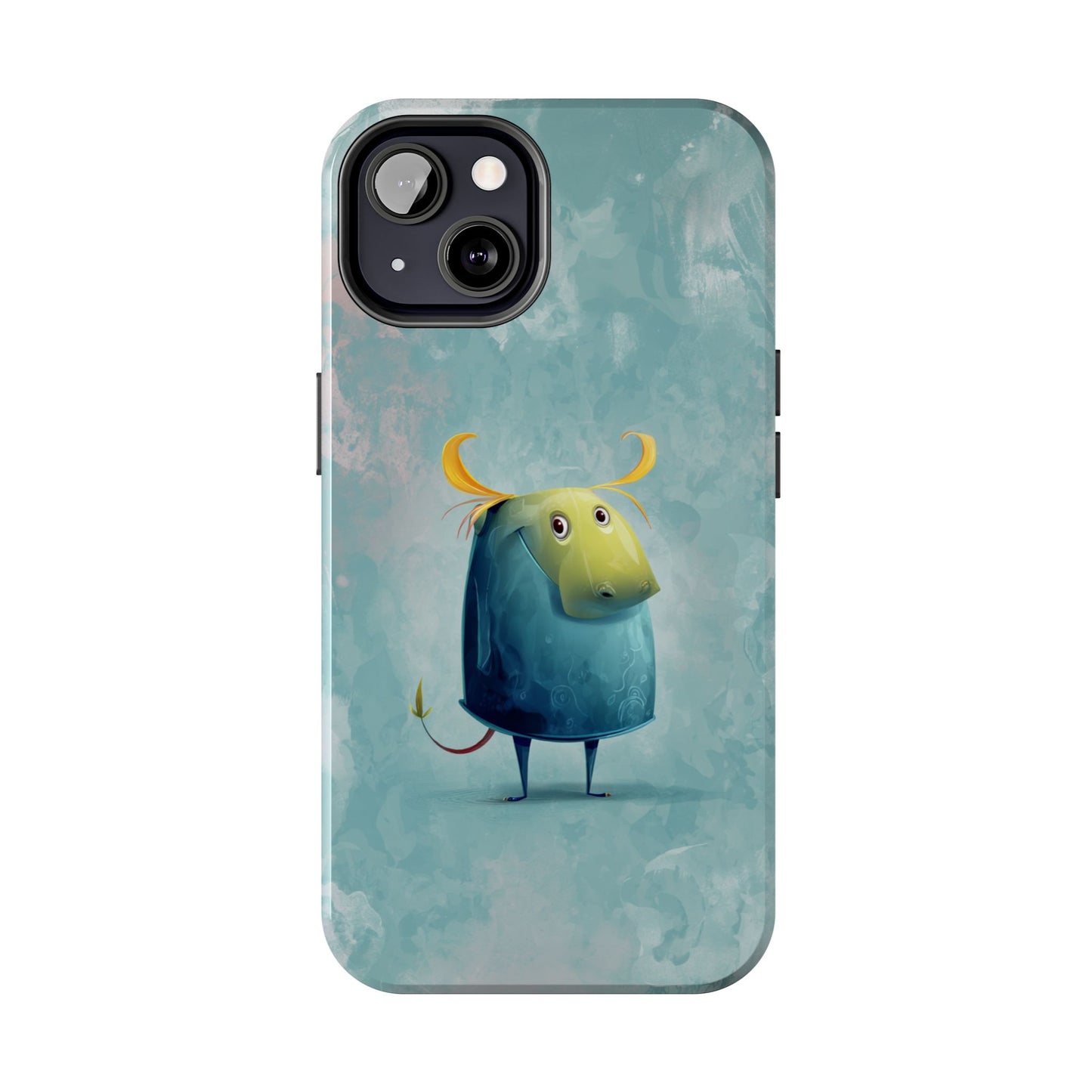 Cute Cartoon Bull Tough Phone Case - Durable & Fun Protection