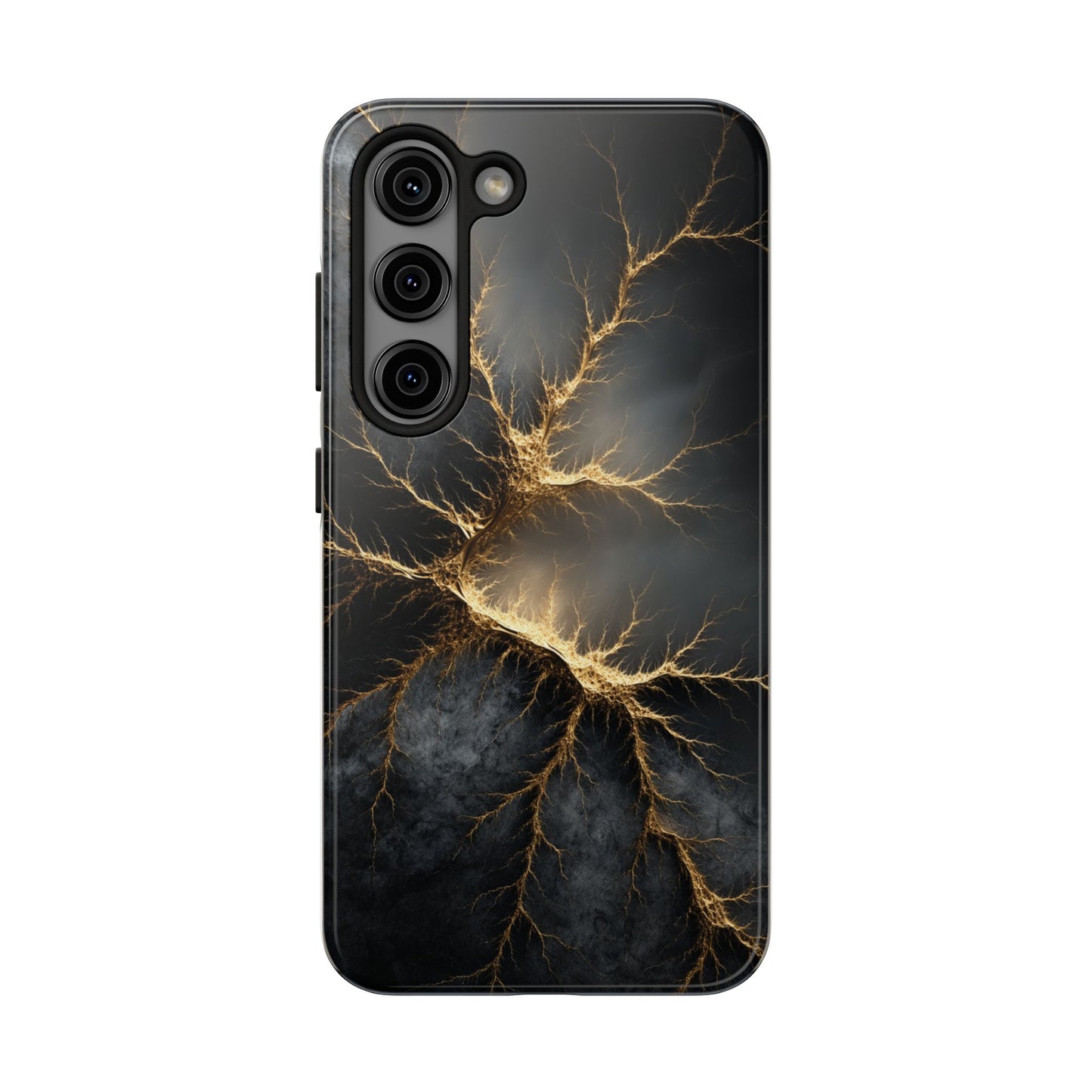 Electric Lightning Tough Phone Case - Durable Protection with Striking Design