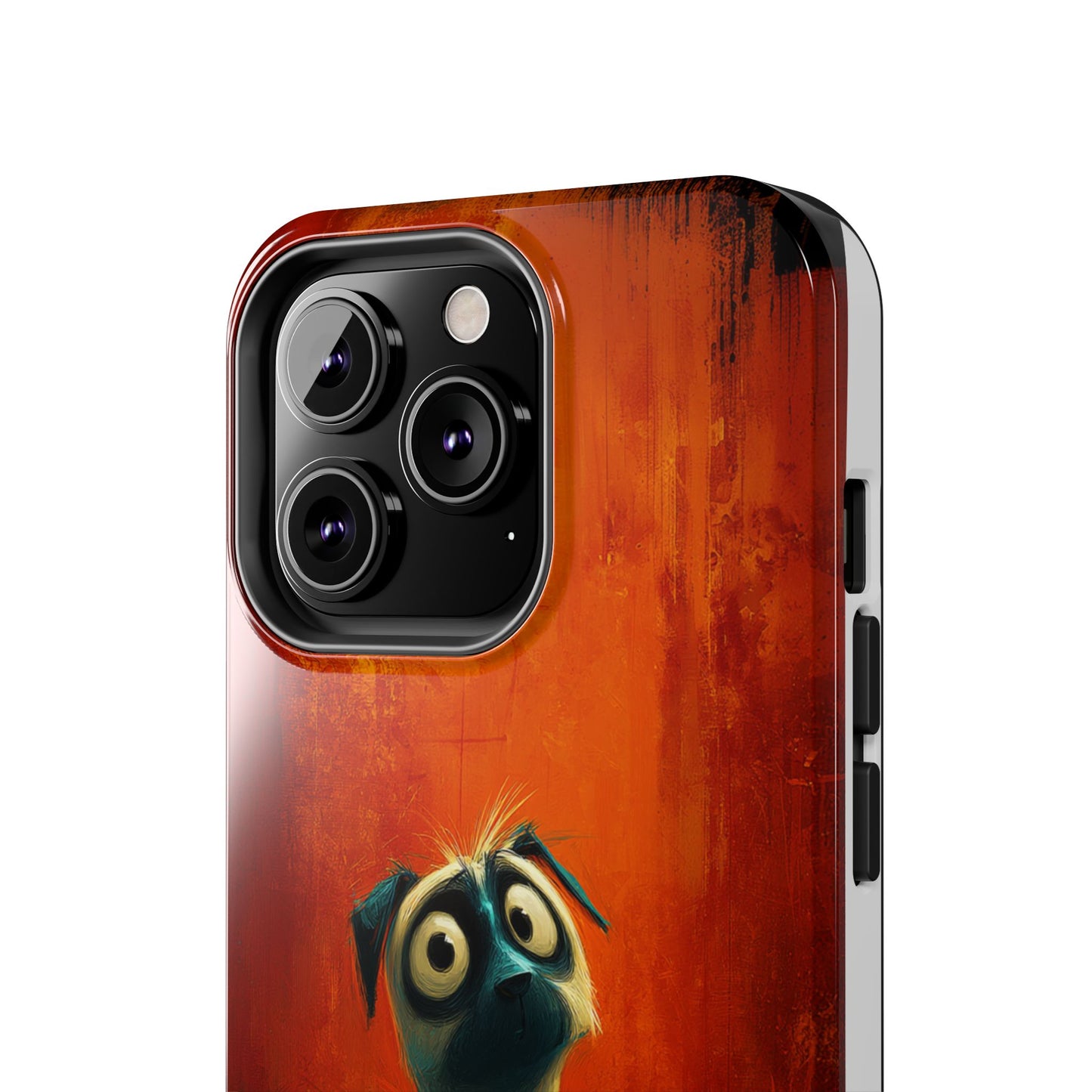 Whimsical Dog Art Tough Phone Case - Durable Protection for Pet Lovers