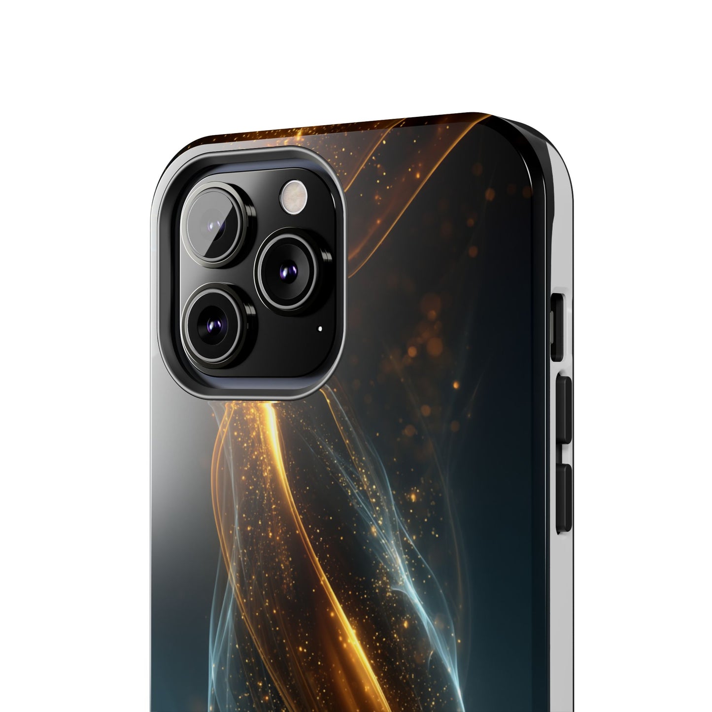 Stylish Tough Phone Case with Elegant Swirl Design