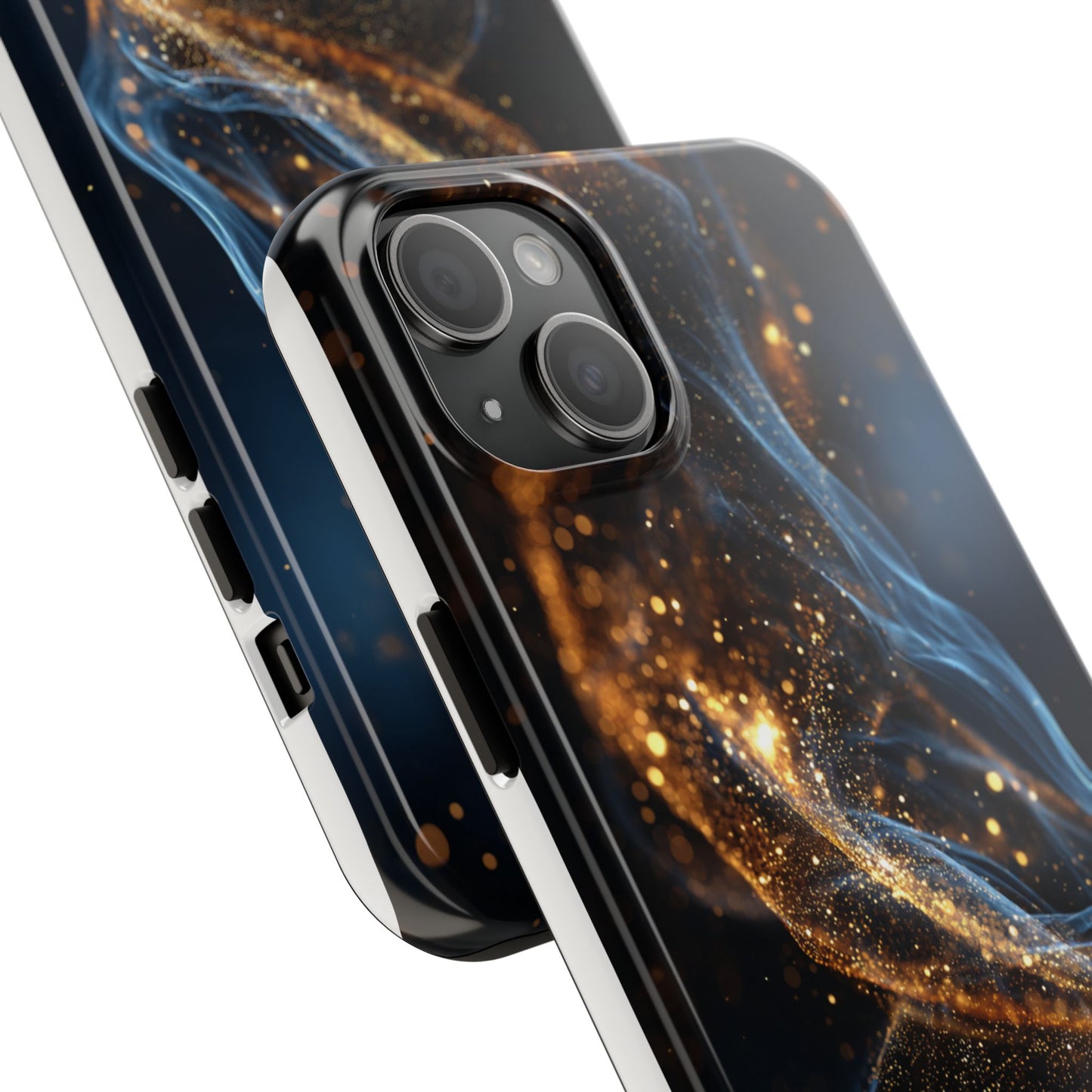 Elegant Gold Swirl Tough Phone Case – Durable & Stylish Protection for Your Device
