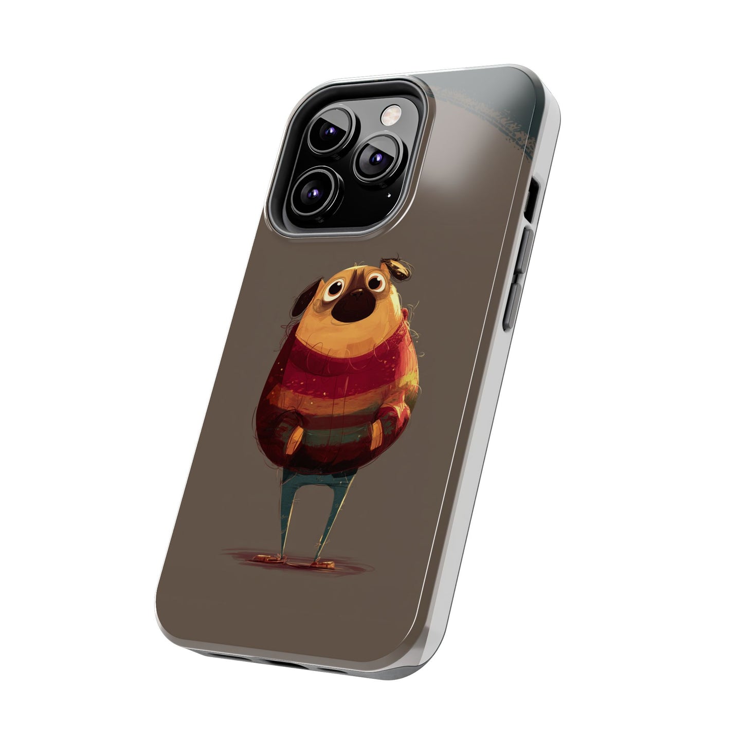 Cute Pug Tough Phone Case - Durable & Stylish Protection for Pet Lovers