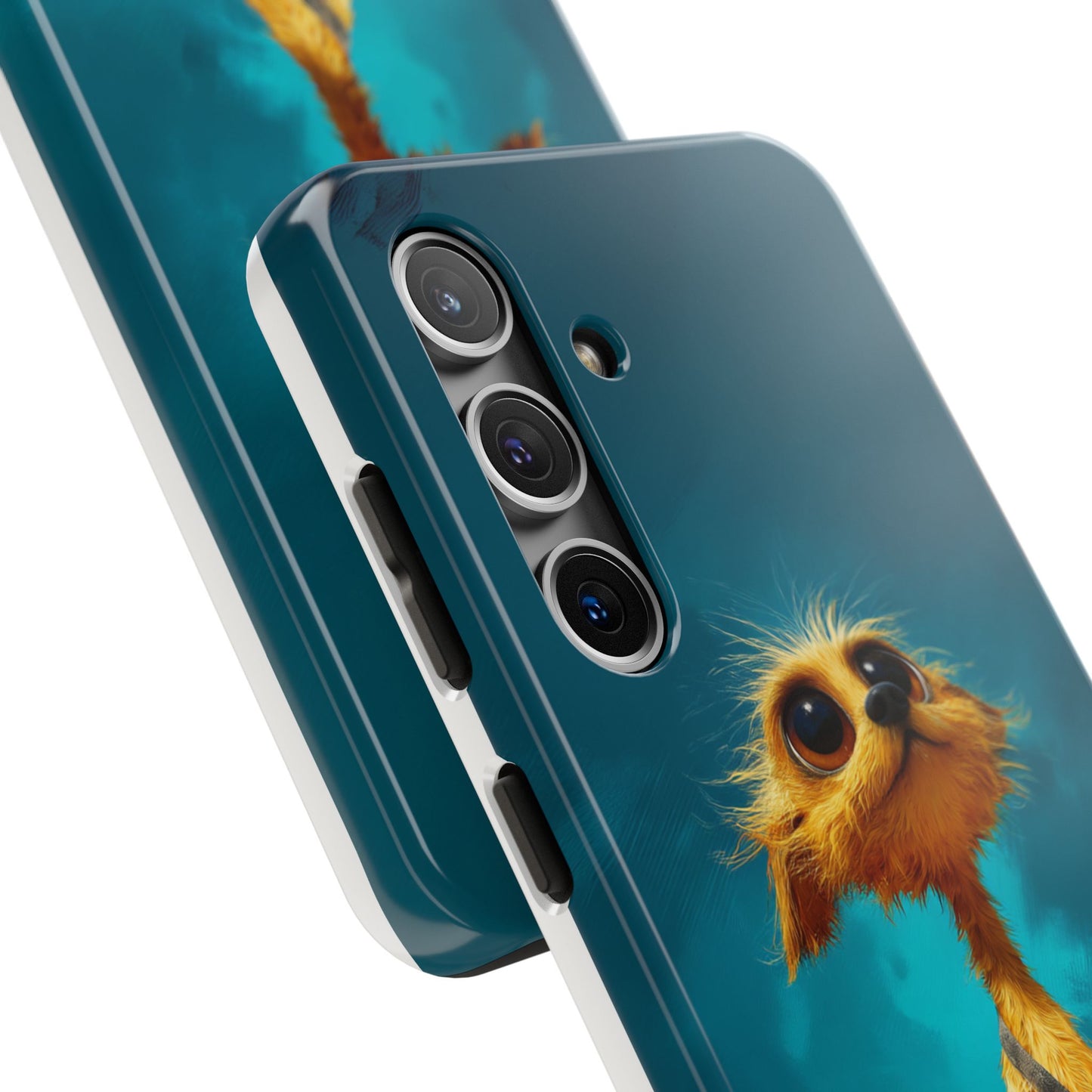 Whimsical Dog Art Tough Phone Case - Durable and Stylish Protection for Pet Lovers