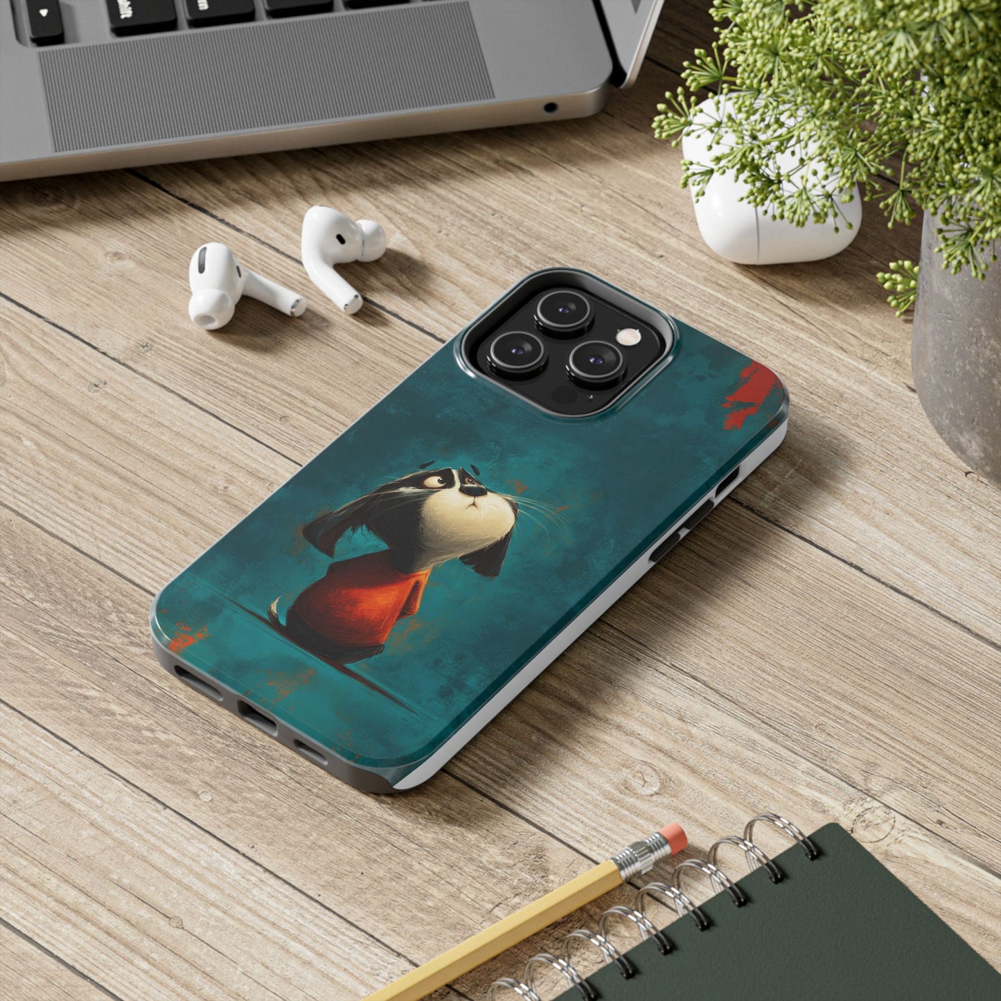 Whimsical Dog Tough Phone Case - Perfect for Pet Lovers!