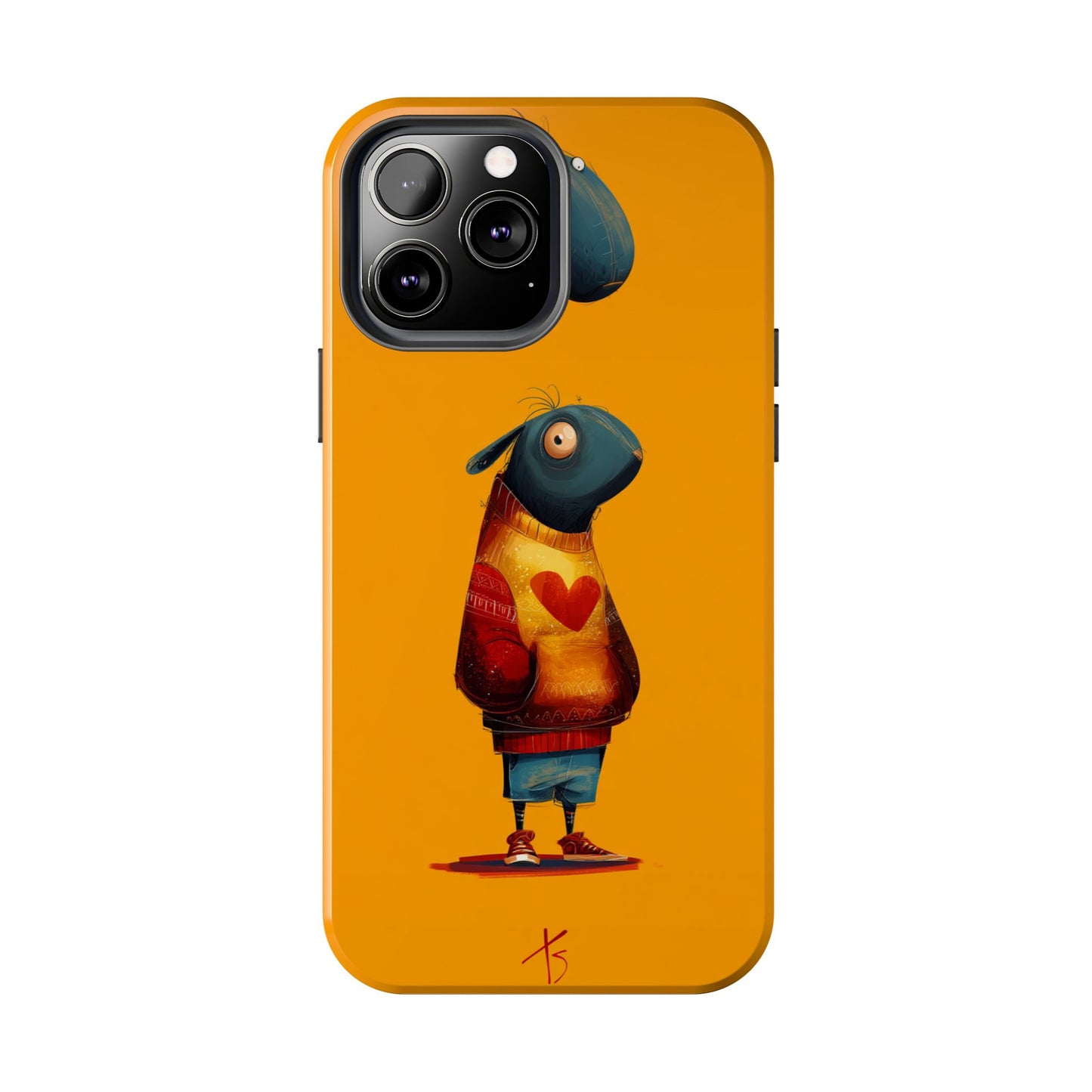 Cute Cartoon Tough Phone Case - Whimsical Sheep Design