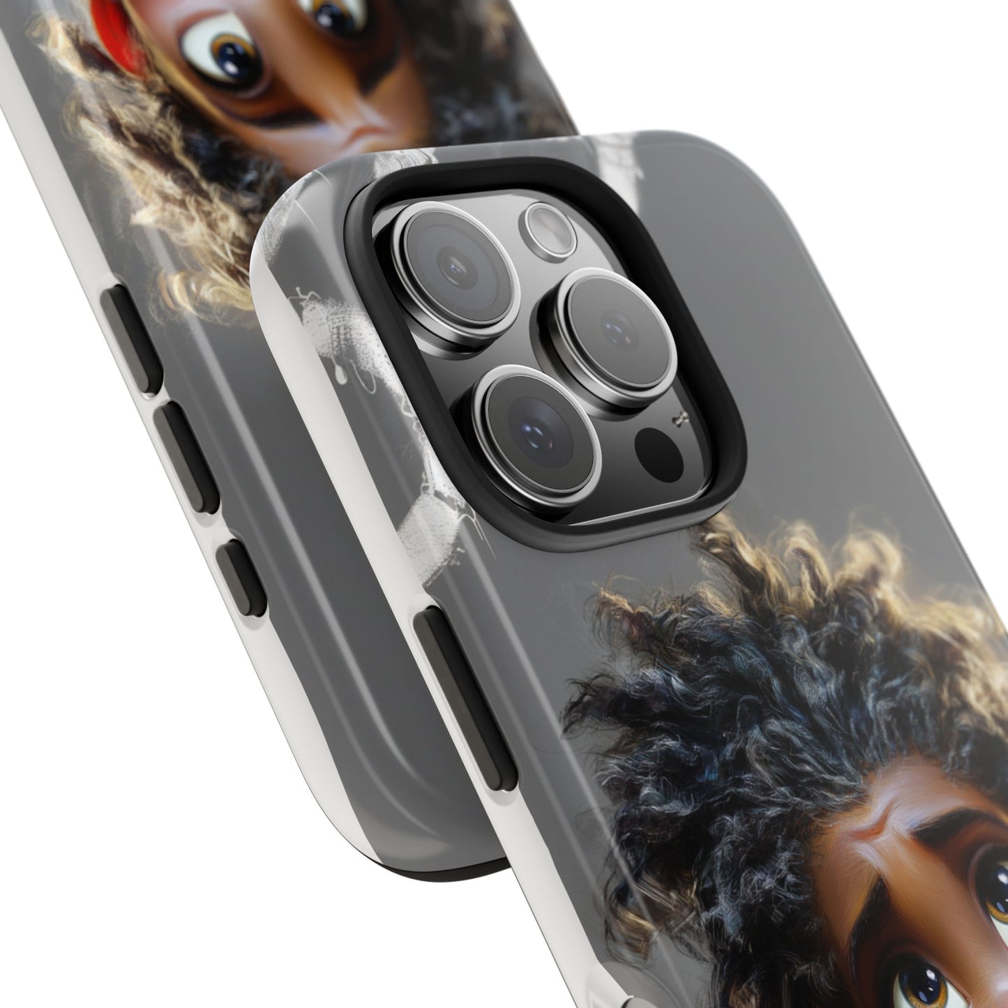 Whimsical Tough Phone Case - Artistic Design for Kids and Tweens